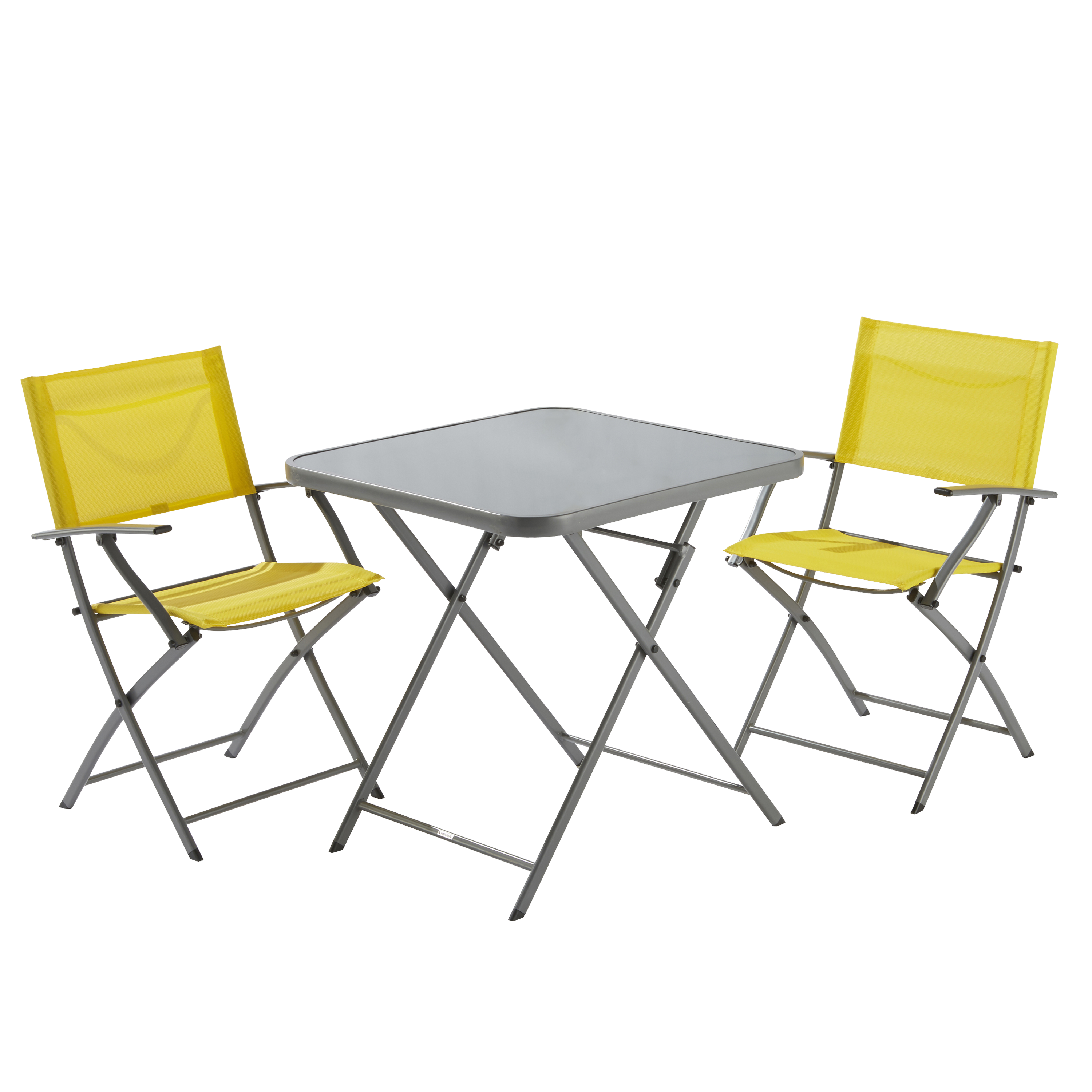 Fauteuil de jardin NATERIAL Emys en acier jaune / doré - 8