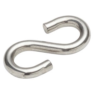 Chaîne Acier Nickelé 4.5mm - Longueur 3m (9.8 Pieds) Avec 10 Connecteurs - Pour Climatiseur & Bricolage