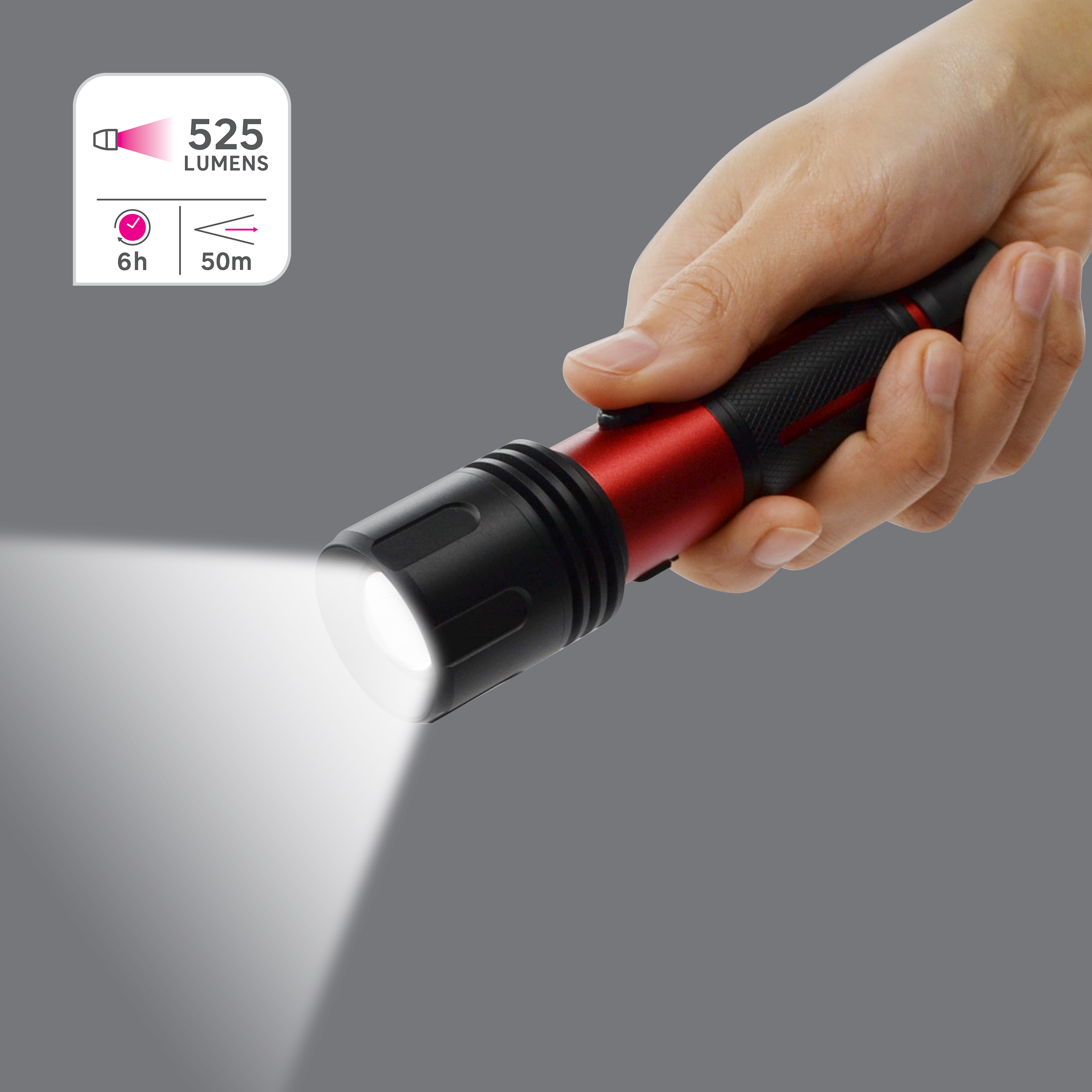 Lampe de poche rechargeable, 165LM, Lexman - 4