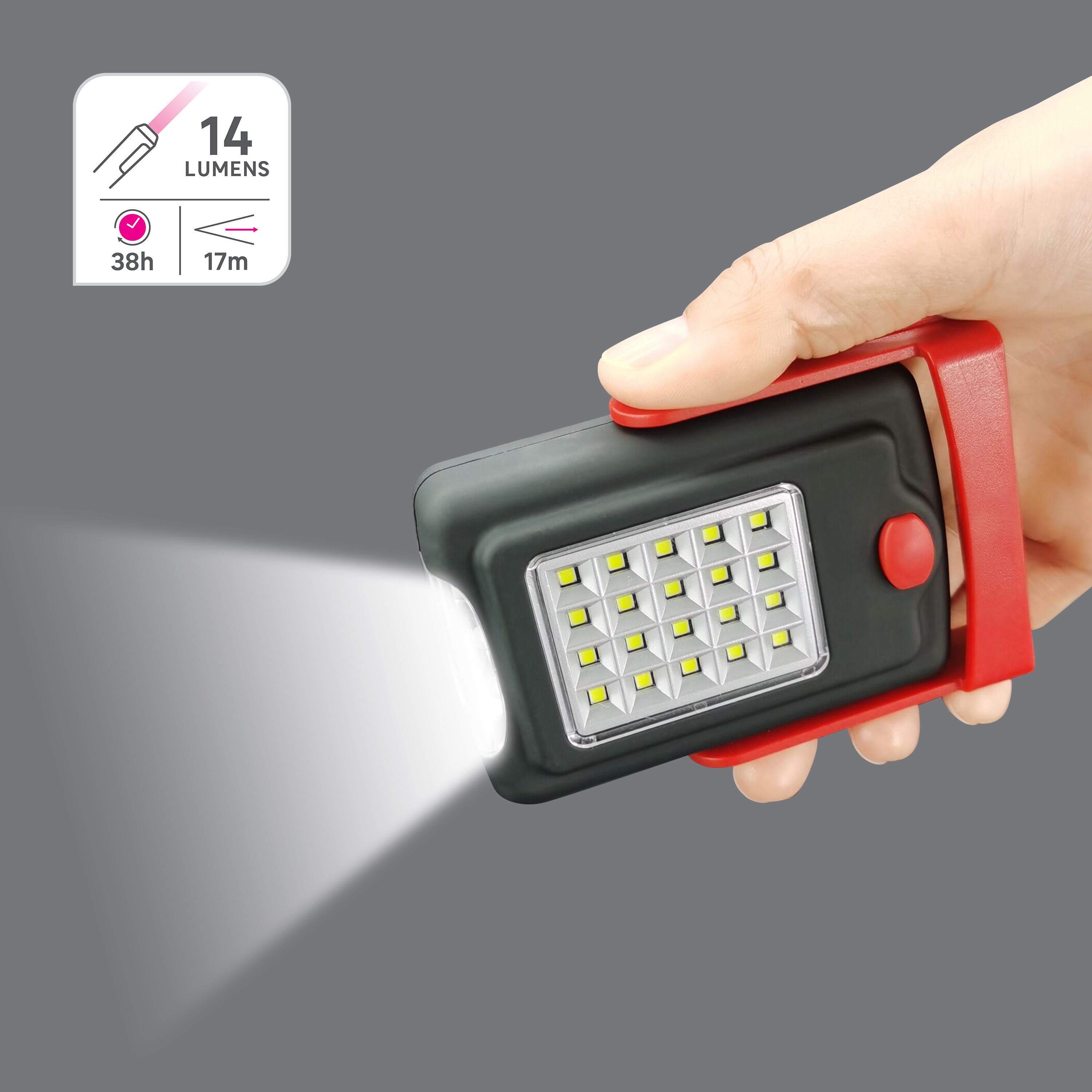 Lanterna de trabalho portátil 20SMD+3LED LEXMAN - 3