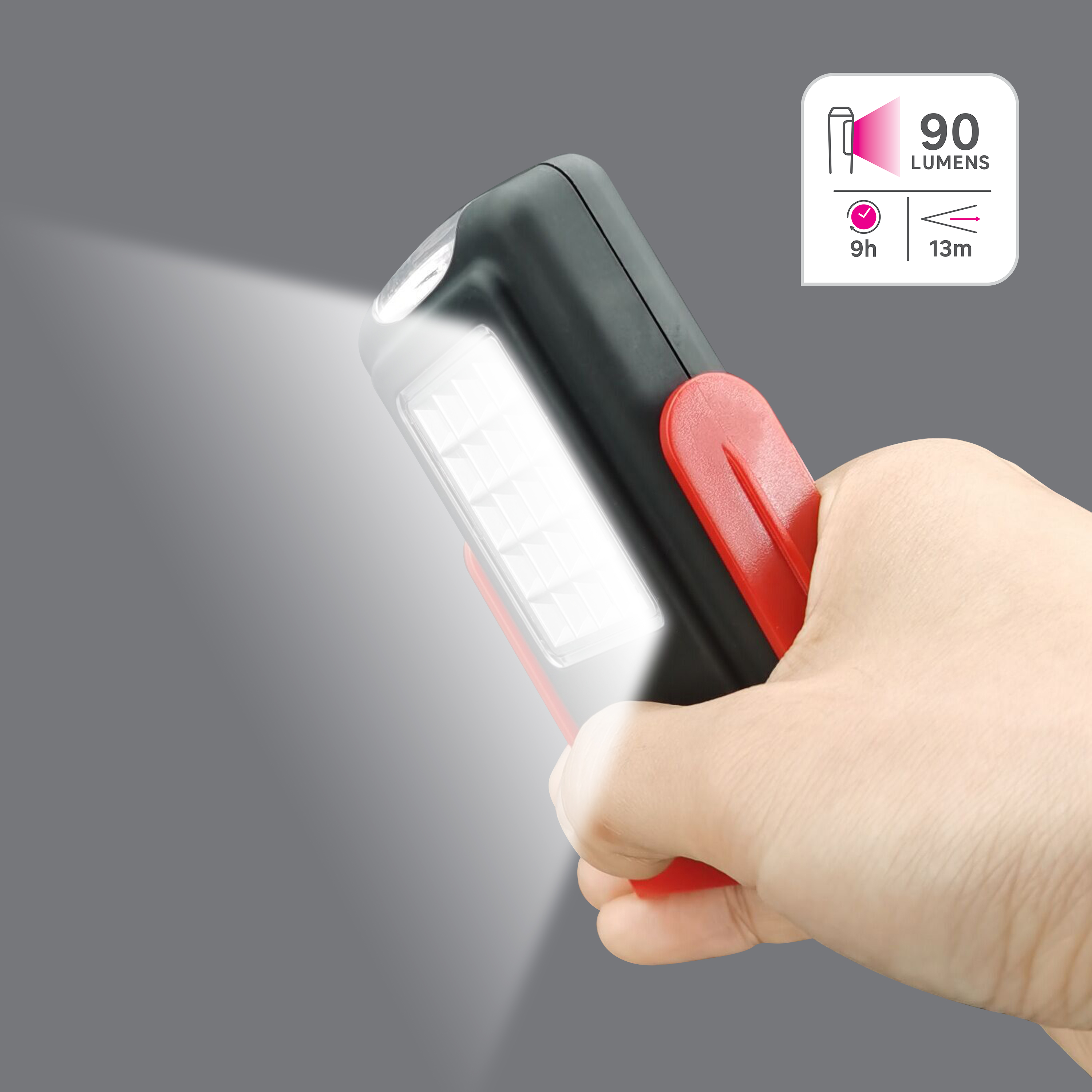 Lanterna de trabalho portátil 20SMD+3LED LEXMAN - 9