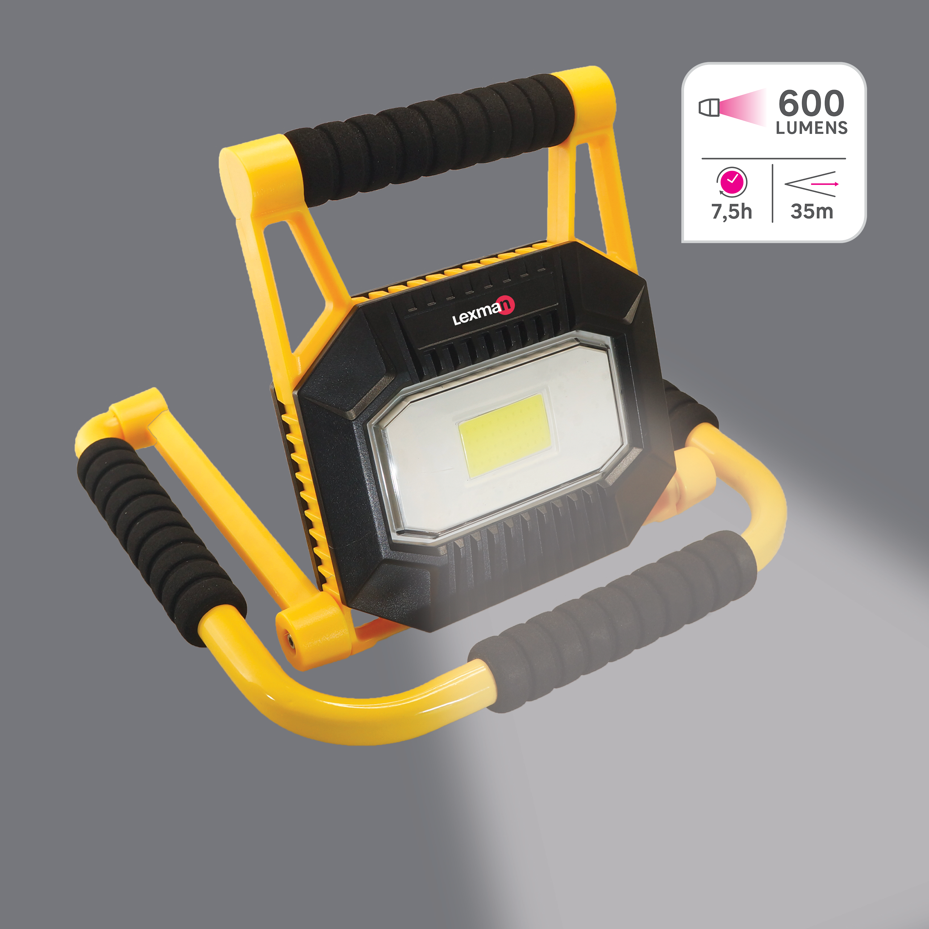 Projecteur rechargeable 1200LM-600 LM , Lexman - 6