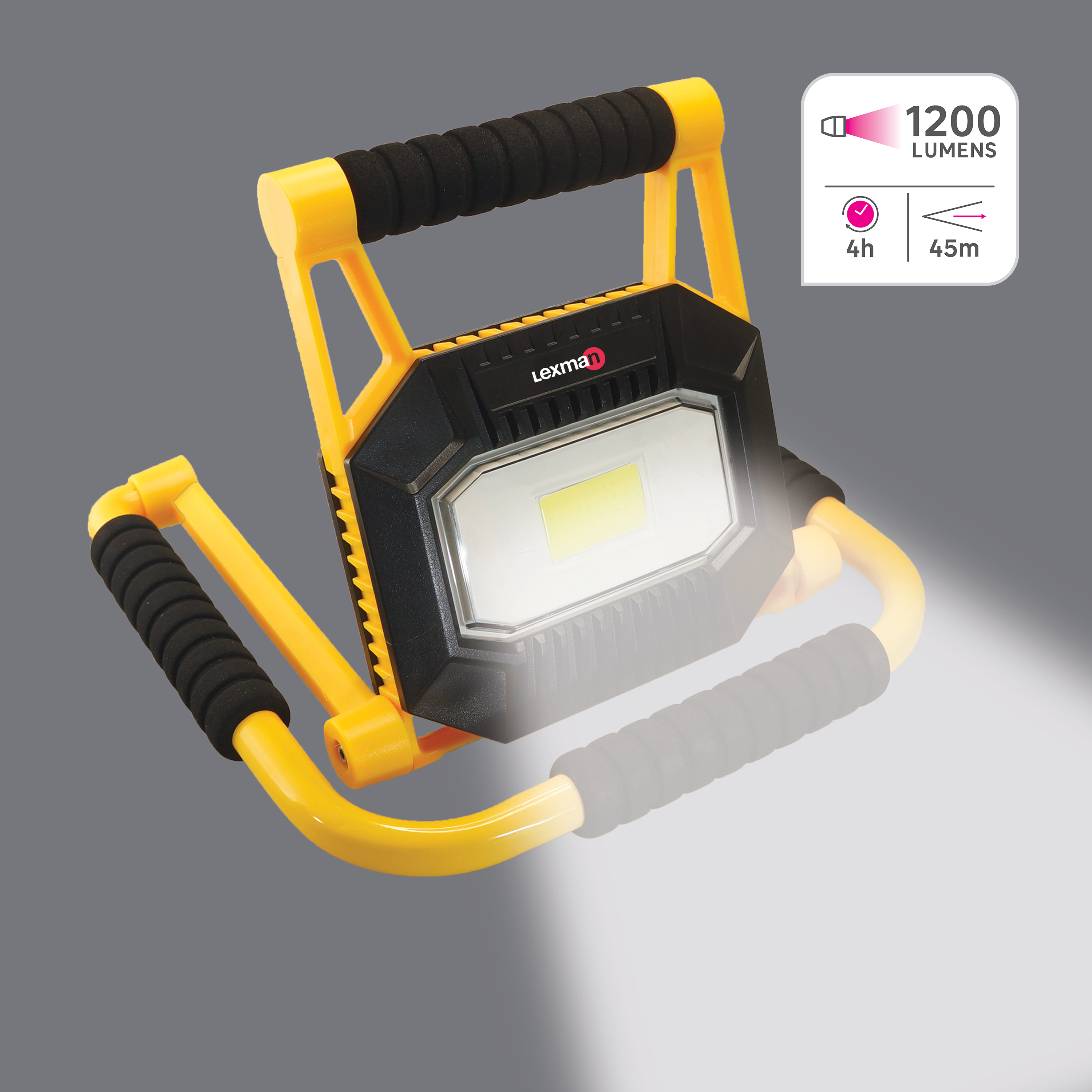Lampa warsztatowa akumulatorowa IP44 1200Lm LEXMAN - 3