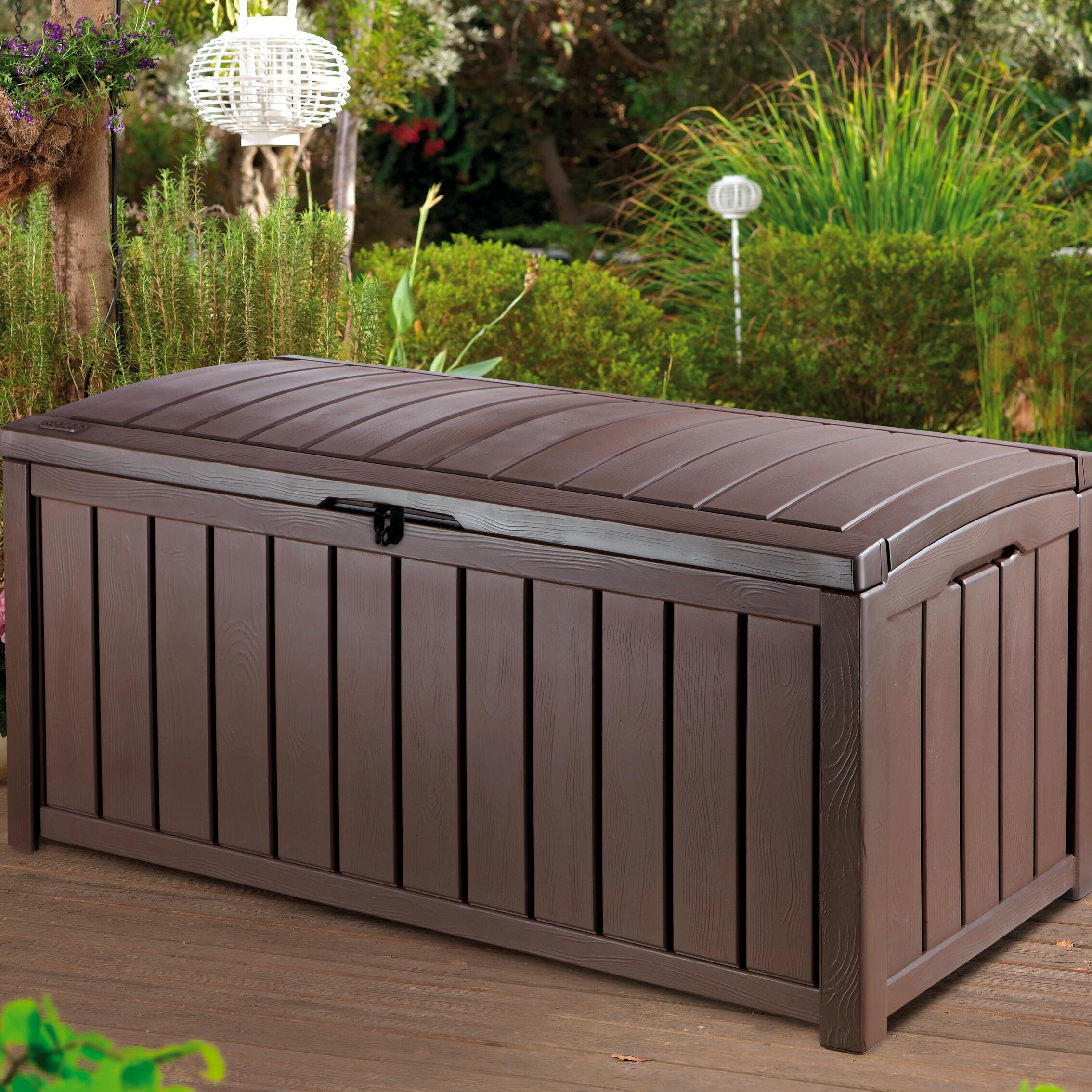 Baule KETER in polipropilene marrone L 128 x H 61 x P 65 cm - 10