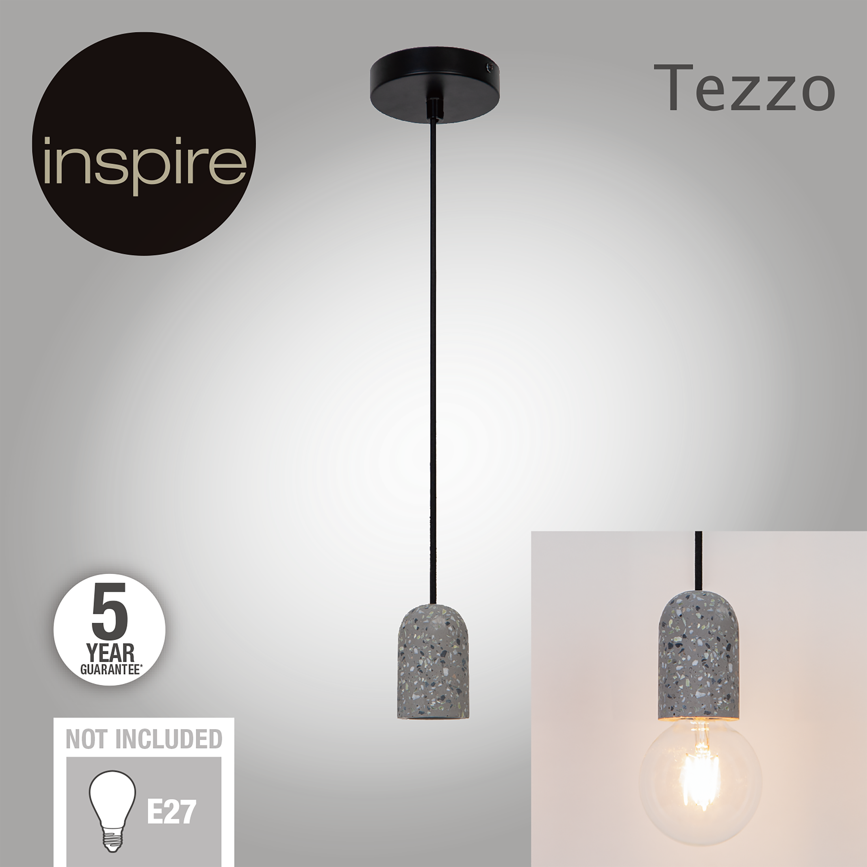 Zawiesie Tezzo betonowe E27 Inspire - 14
