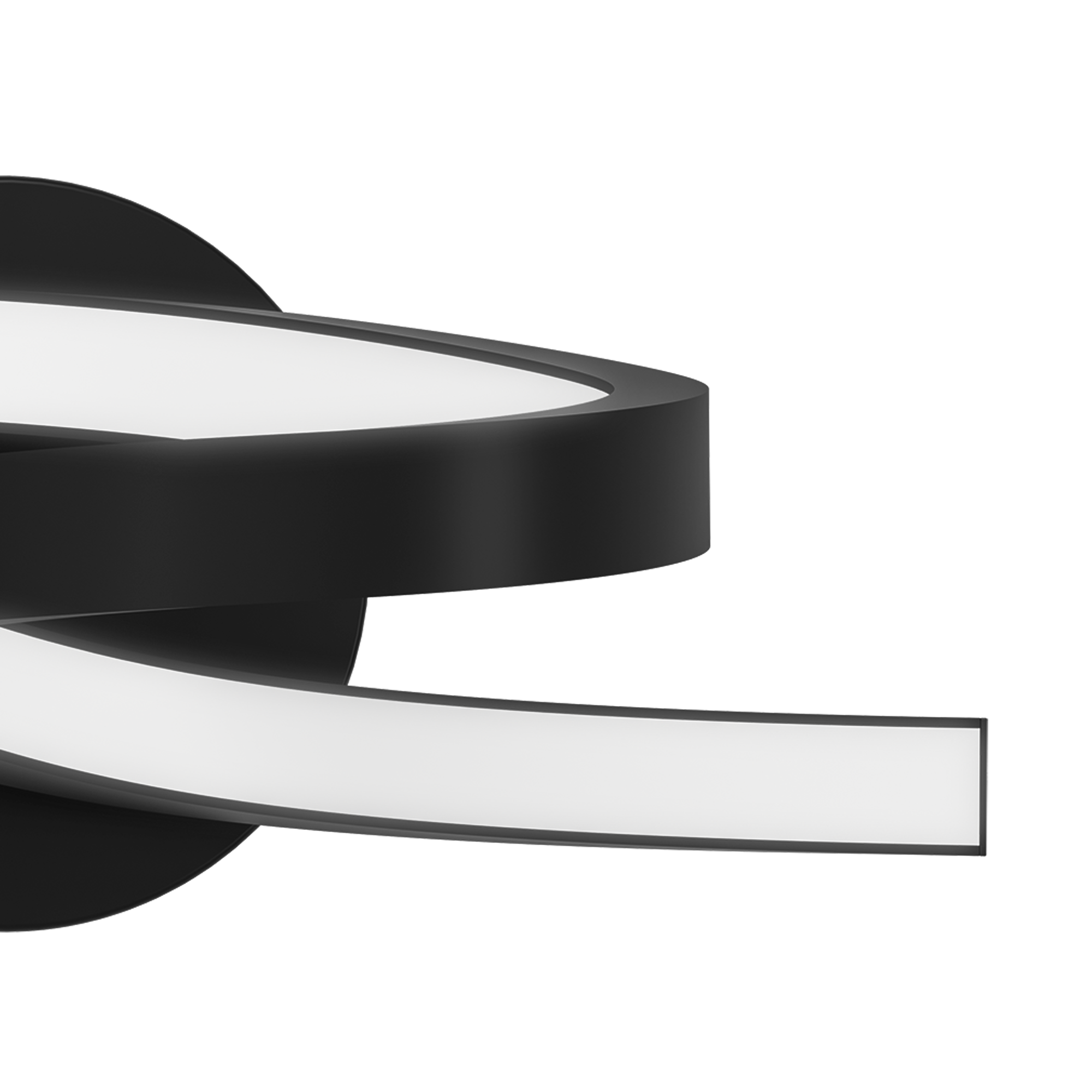 Applique murale LED, acier / produit sans abat-jour, noir, Esme, INSPIRE - 6