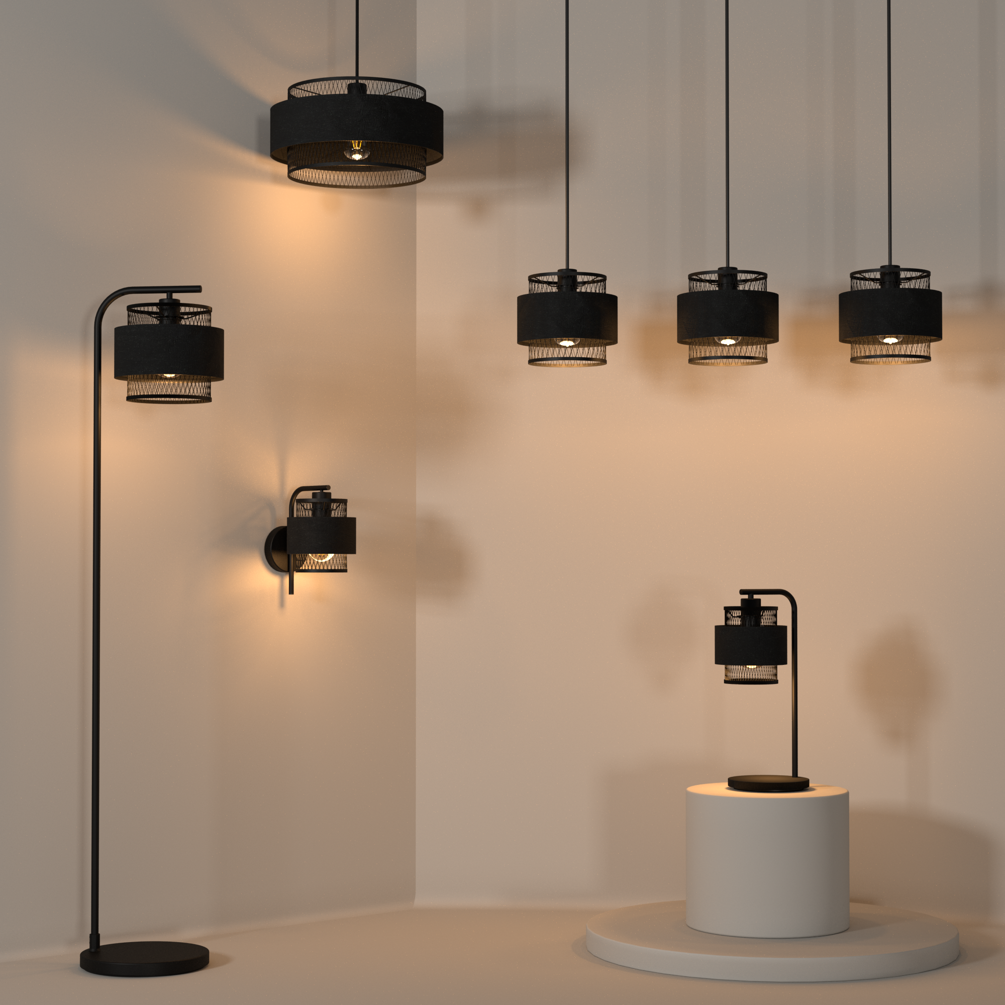 Lampada da terra Ottomane in acciaio, H 160.5 cm, E27 INSPIRE - 10