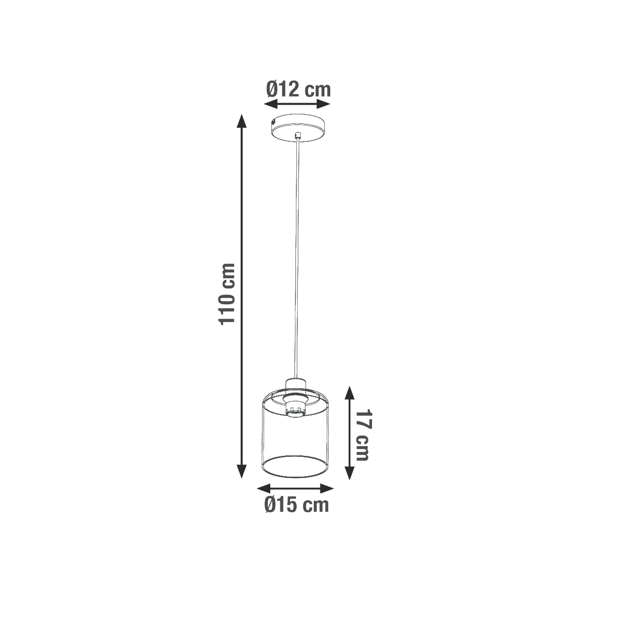 Suspension Paradox verre, noir, Diam.0 cm INSPIRE, E27 - 9