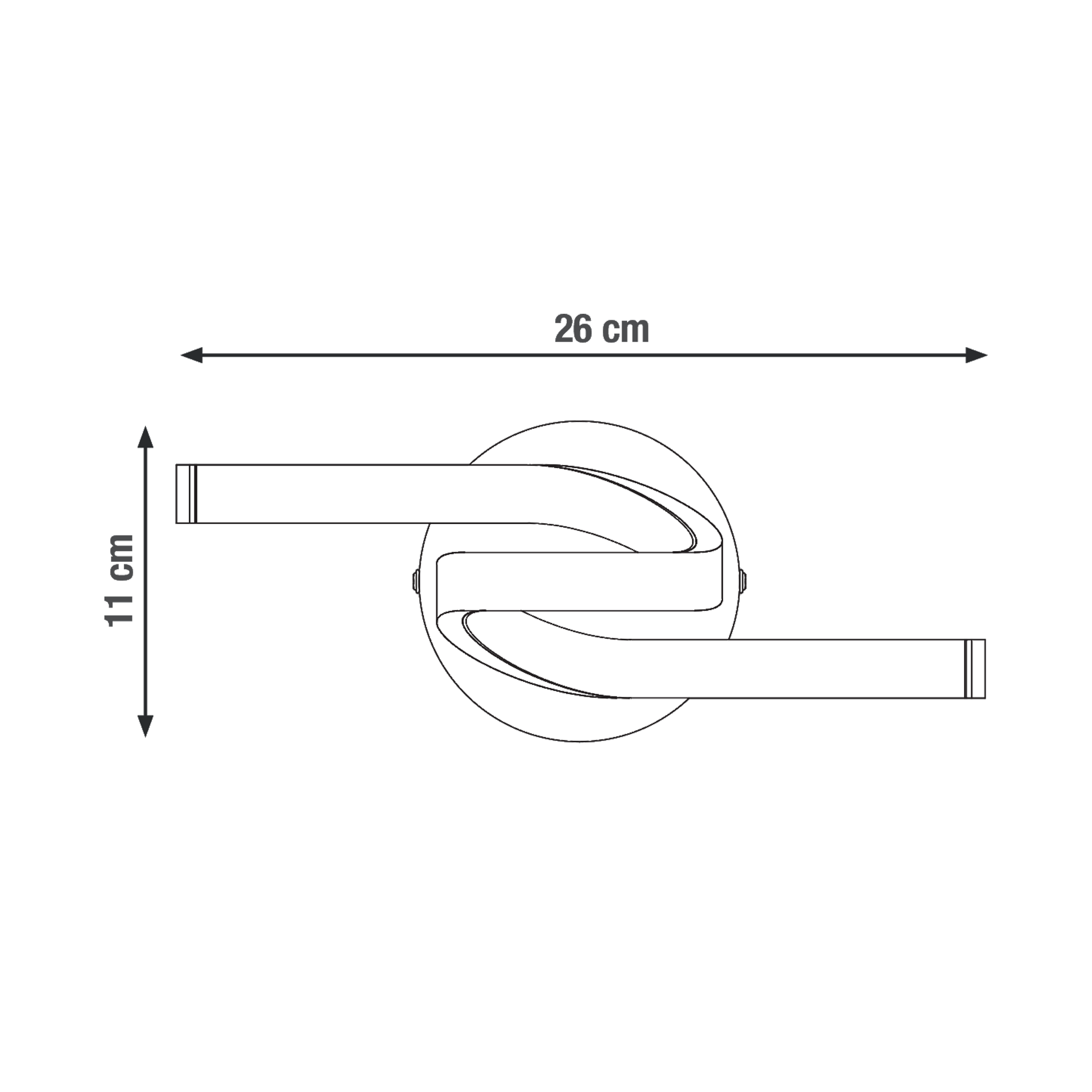 Applique murale LED, acier, chrome, Esme, INSPIRE - 10