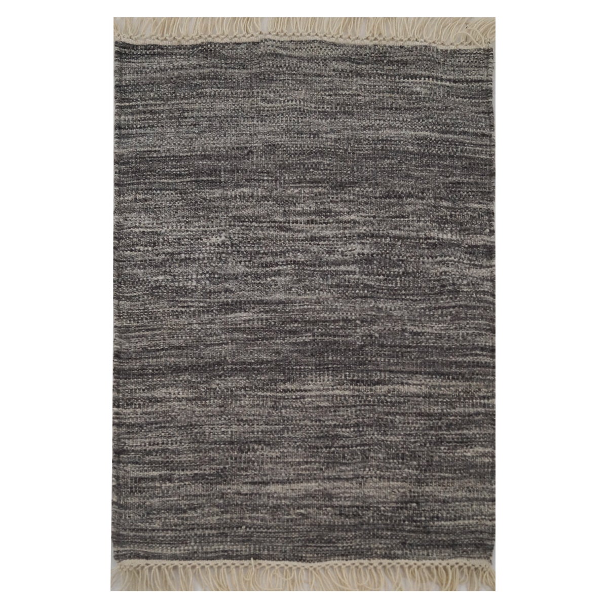 Tappeto Kilim lana natura grigio scuro, L 170 x L 120 cm | Leroy Merlin