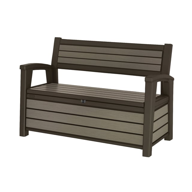 Baule panchina KETER STORAGE BENCH in polipropilene antracite L 139 x H 89 x P 63.8 cm