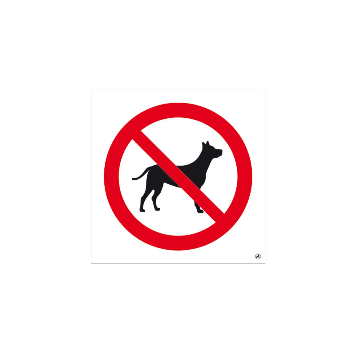 Cartello Divieto Cani 30x40 Cm Vsafety | Plastica Rigida 1mm Con Pittogramma Nero/rosso – Conforme ISO 7010 Per Interni/esterni - 2