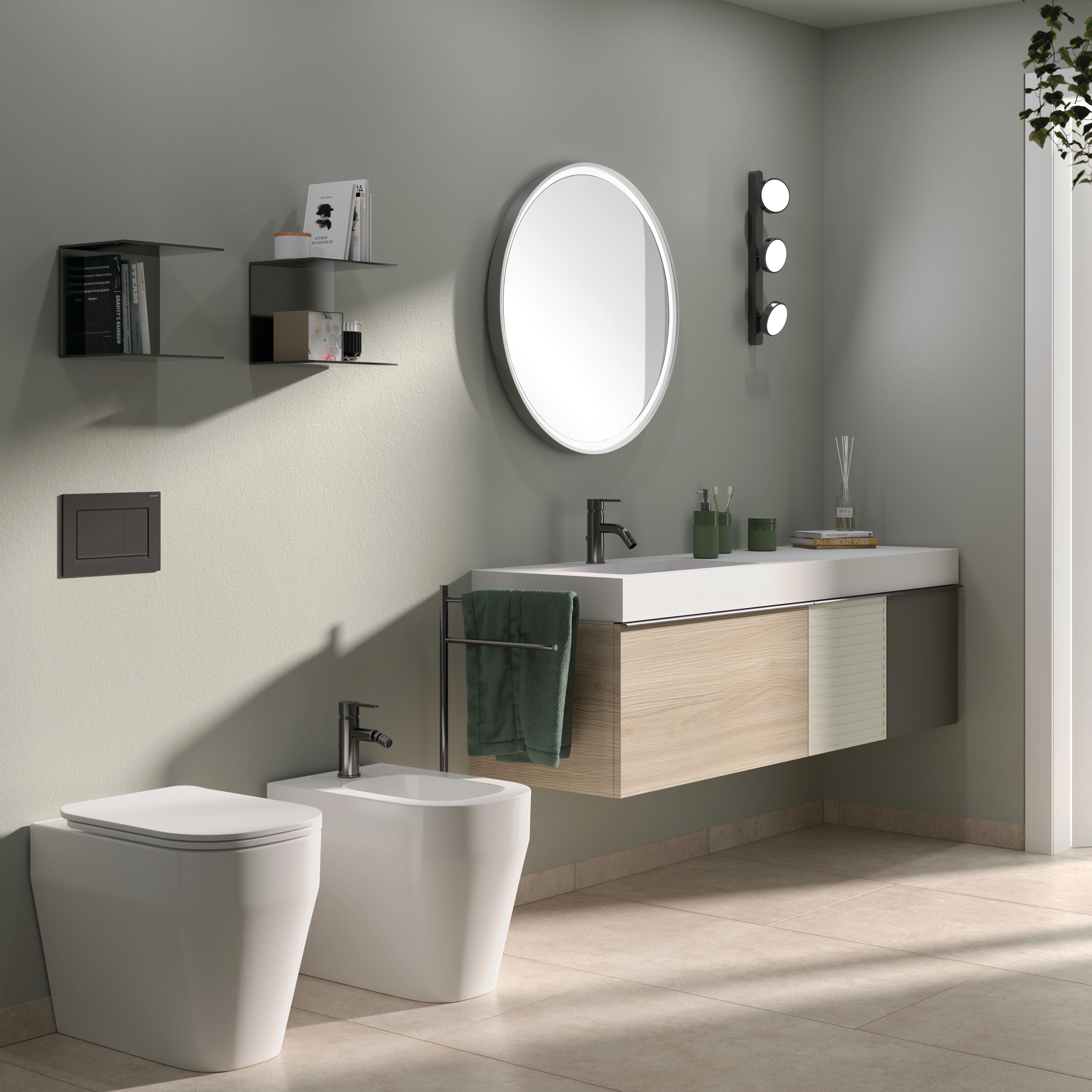 Vaso WC filomuro OLYMPIA CERAMICA tutto evo senza brida, sedile escluso P 53 x L 36 x H 42.5 cm bianco - 4