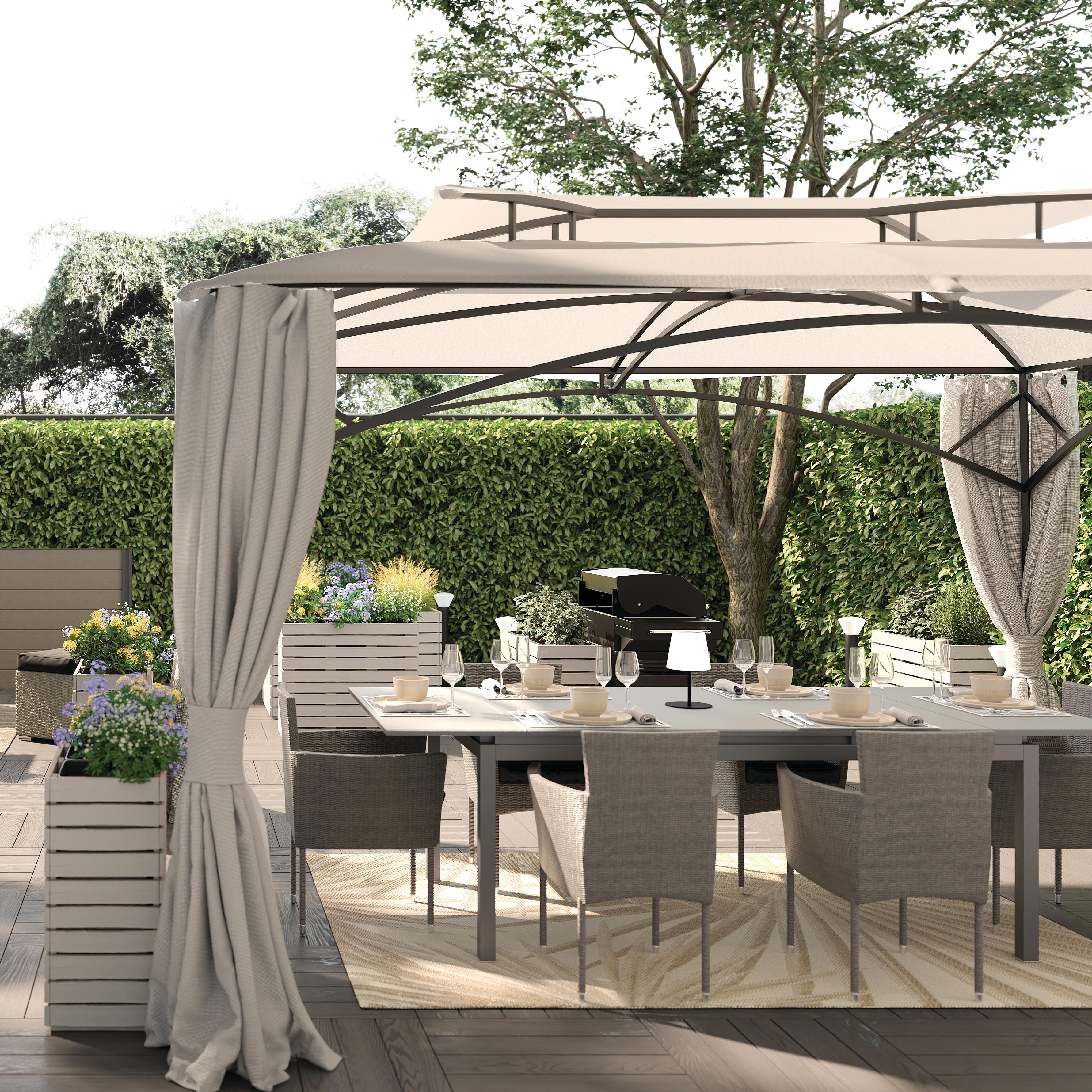 Cadeira de rattan cinza escuro Naterial Davos - 14