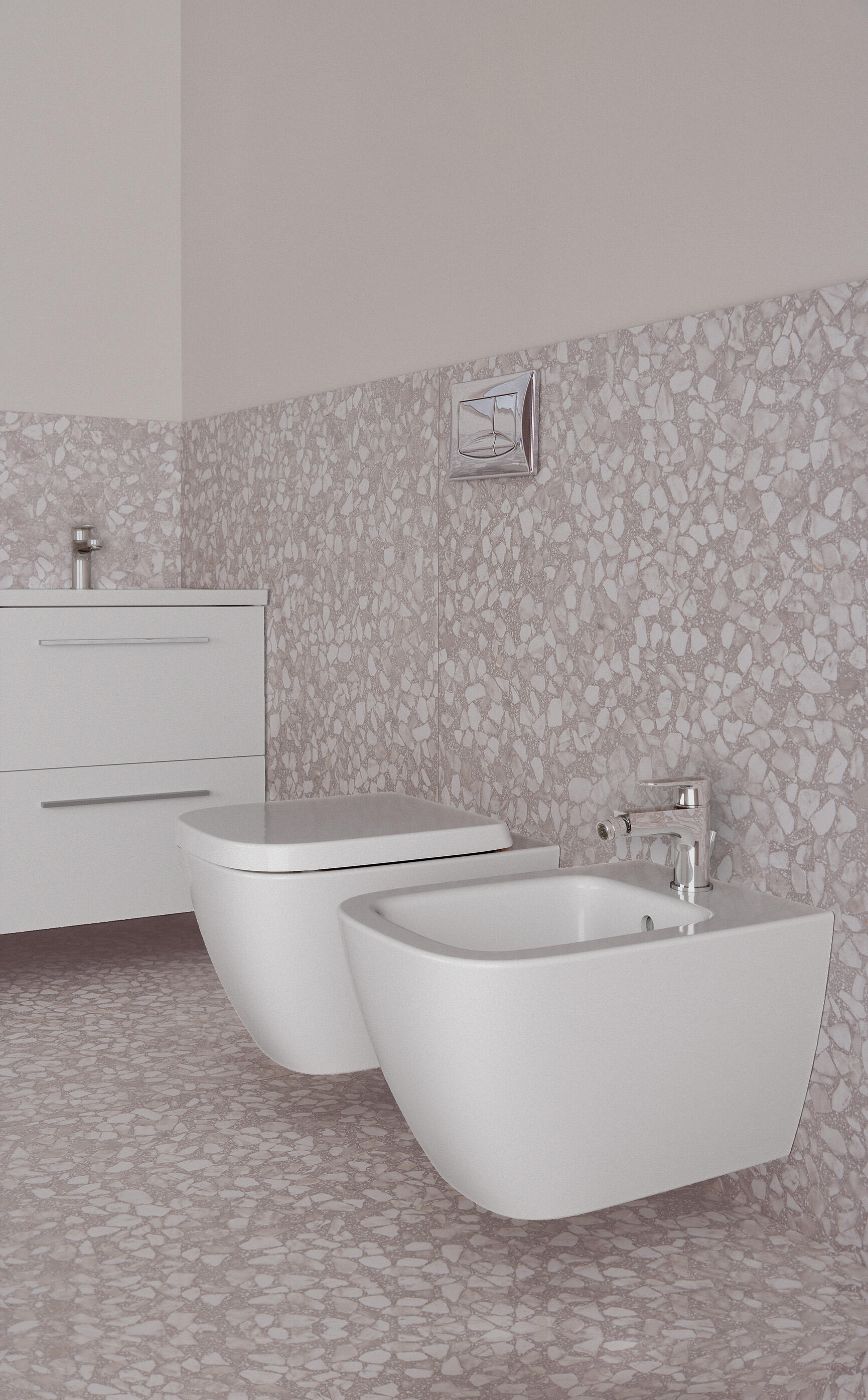 Bidet sospeso bianco eur i.life b IDEAL STANDARD L 36 x H 34 x P 54 cm - 5