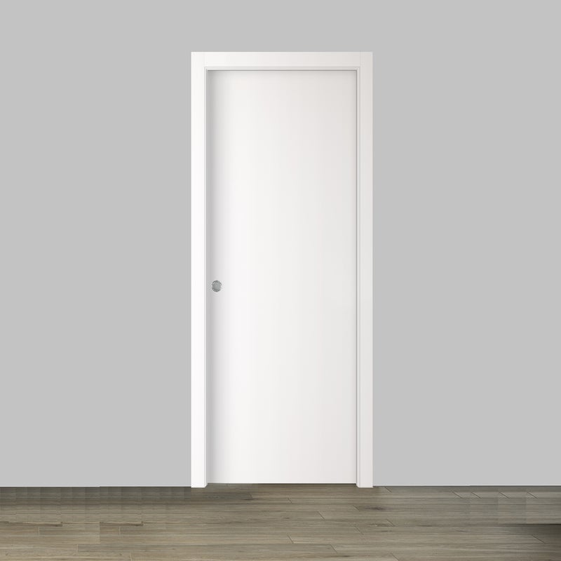Porta interna scorrevole Hope in MDF colore bianco, L 80 x H 210 cm, apertura reversibile