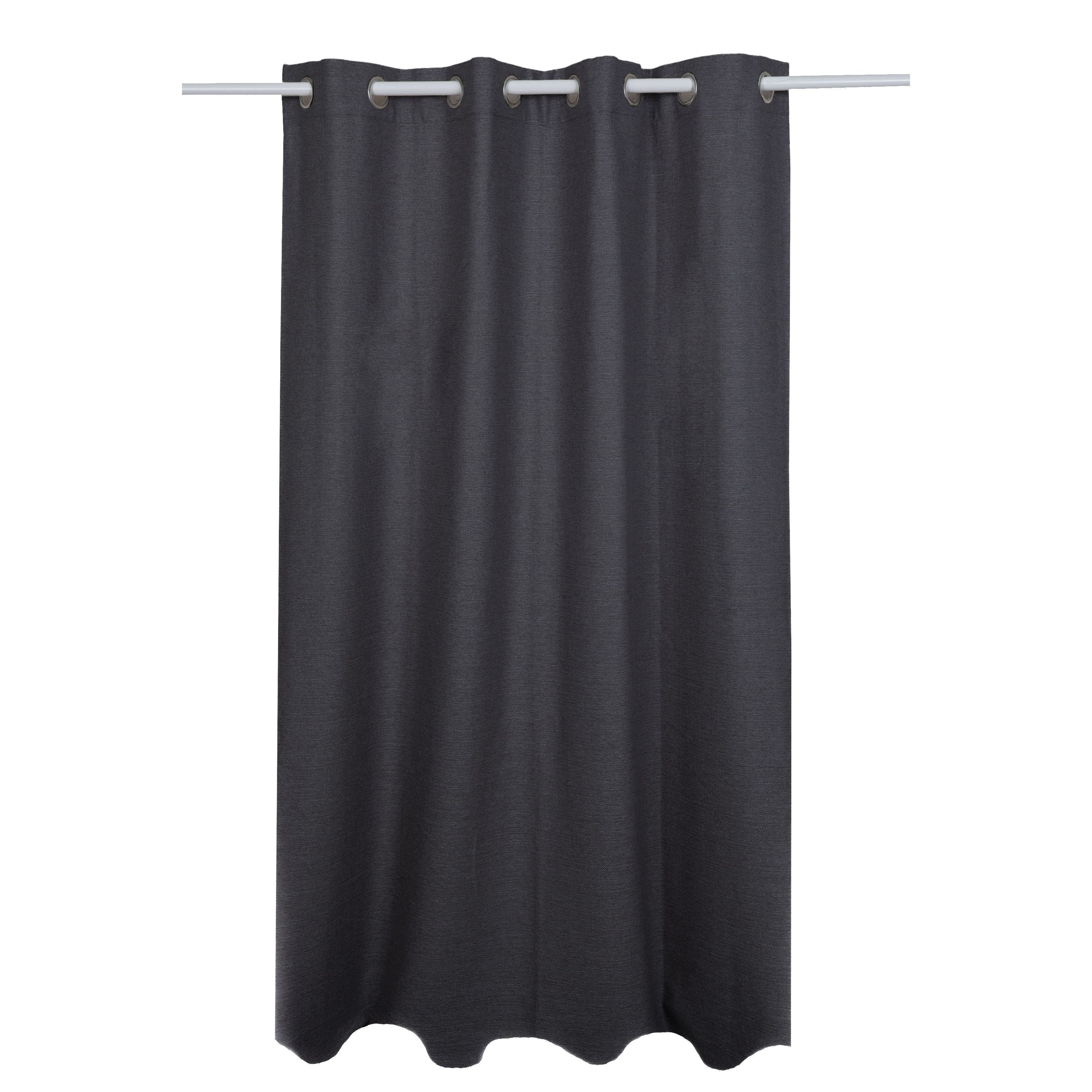 Rideau tamisant, Lidia, noir H.280 x l.140 cm INSPIRE - 9