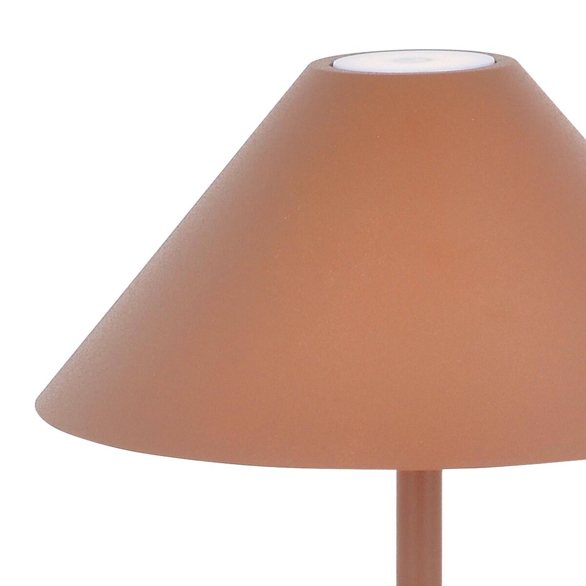 Lampada da tavolo LED Liberty rame a batteria, luce calda 240 LUMEN - 5