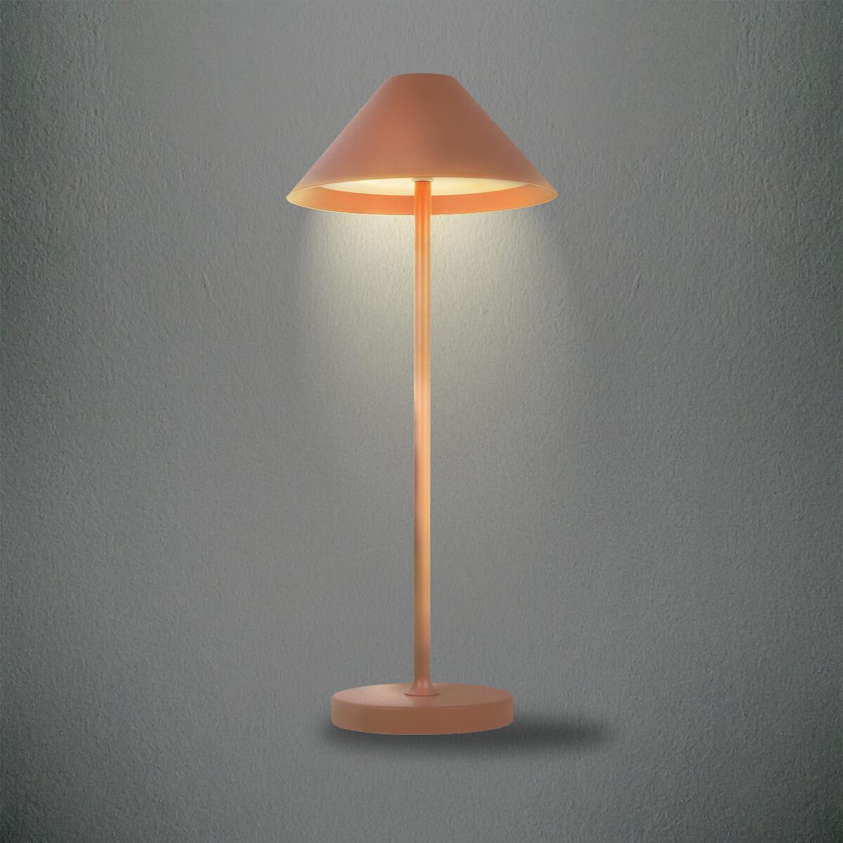 Lampada da tavolo LED Liberty rame a batteria, luce calda 240 LUMEN - 4