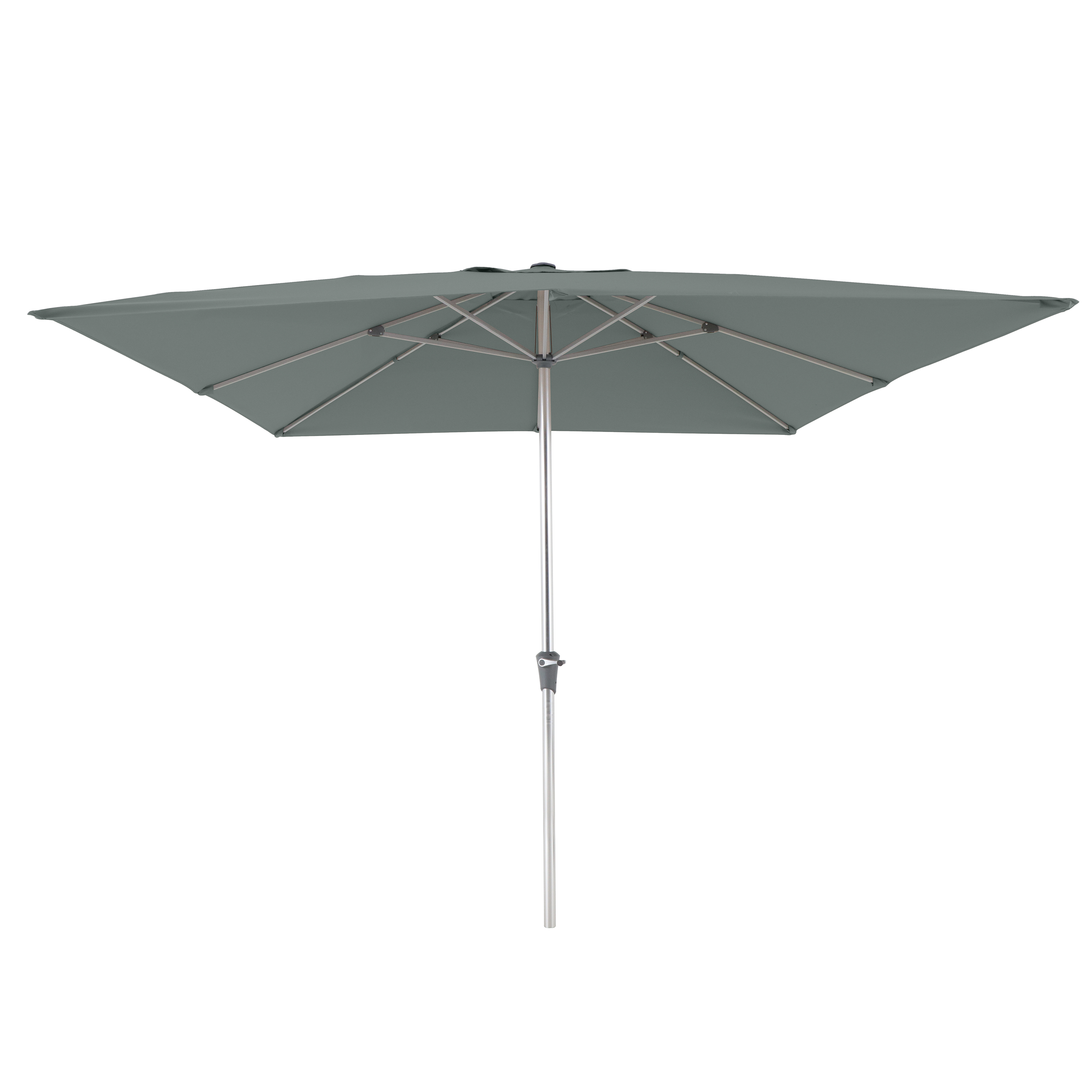 JJ. Juanito Ombrellone Dritto Rotondo Inclinabile 270 Cm - Alluminio E Tessuto UV Resistente - Rosso, Beige, Grigio - 5