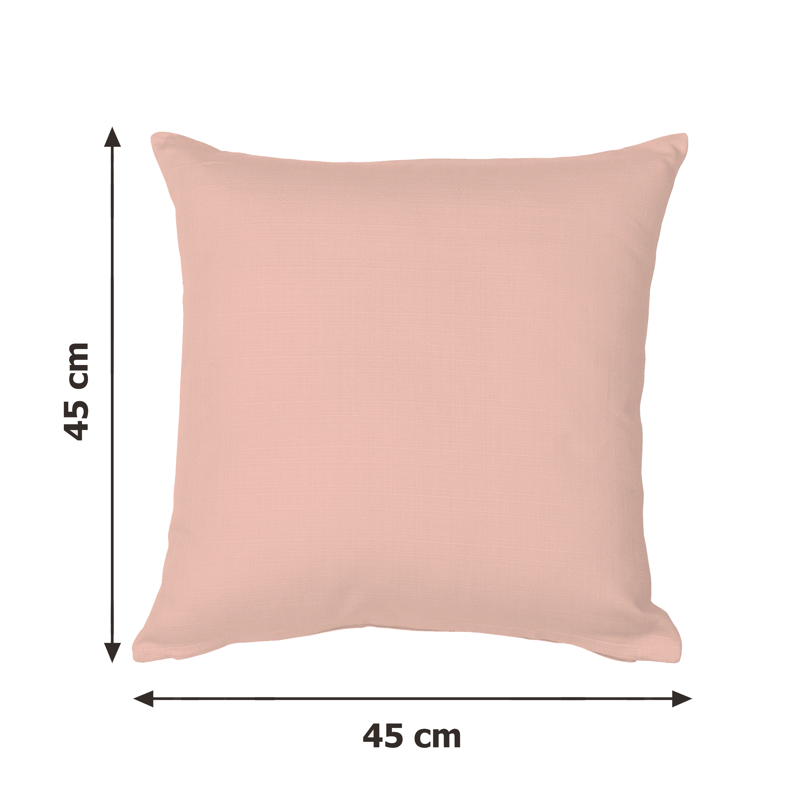 Coussin Leya, 100% coton biologique rose l.45 x L.45 cm INSPIRE - 2