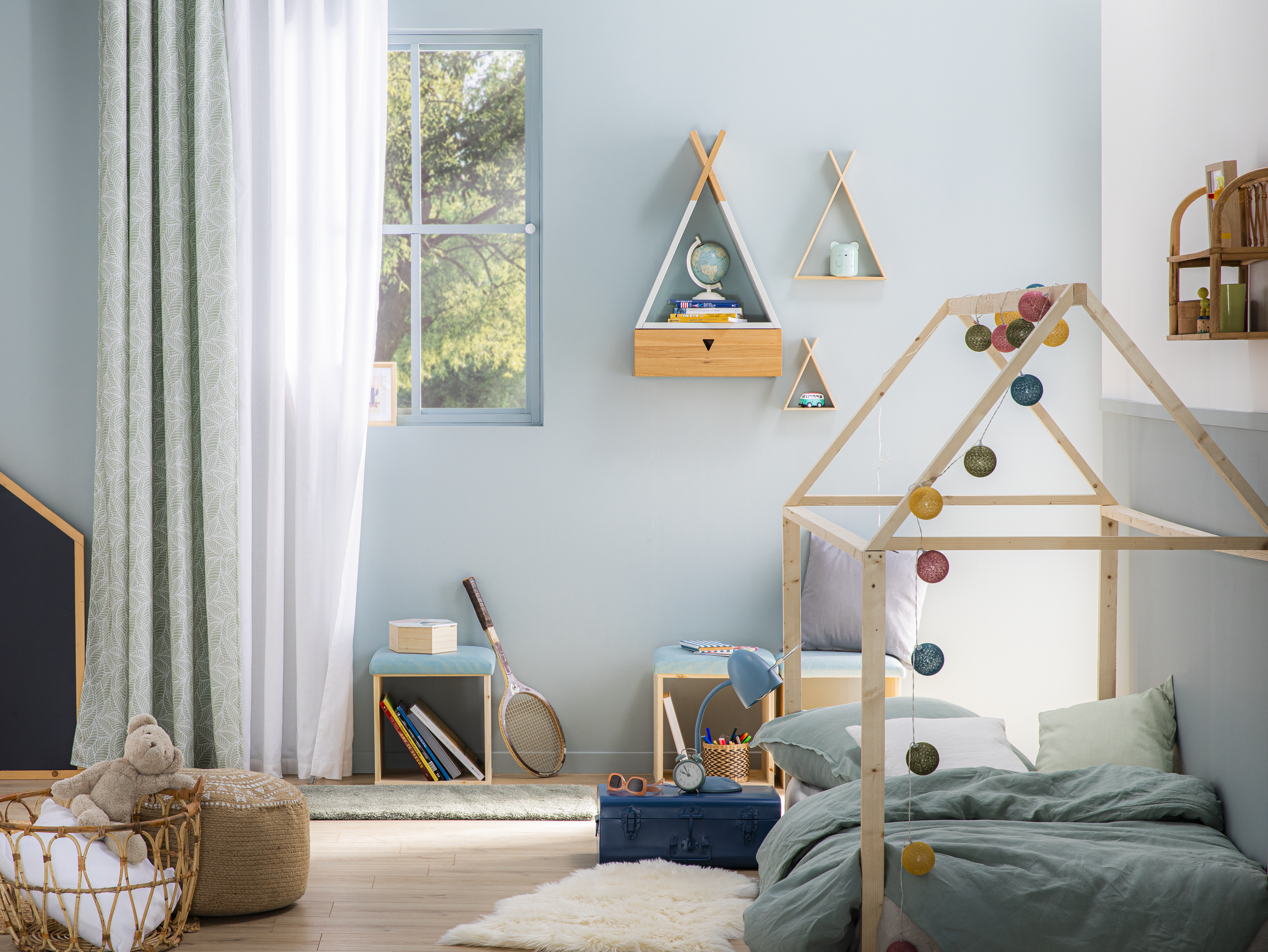 Lampka biurkowa Pina niebieska E27 Inspire - 5