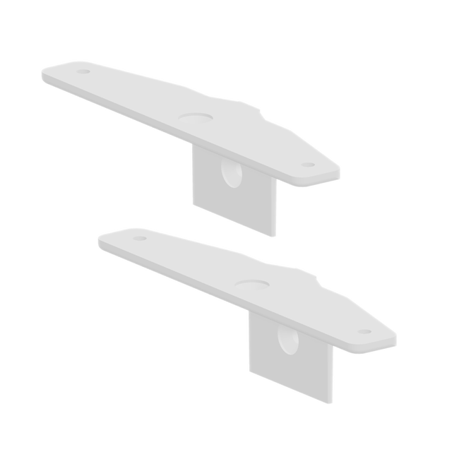 Accessori di montaggio Project L 16 x P 4 cm in alluminio bianco