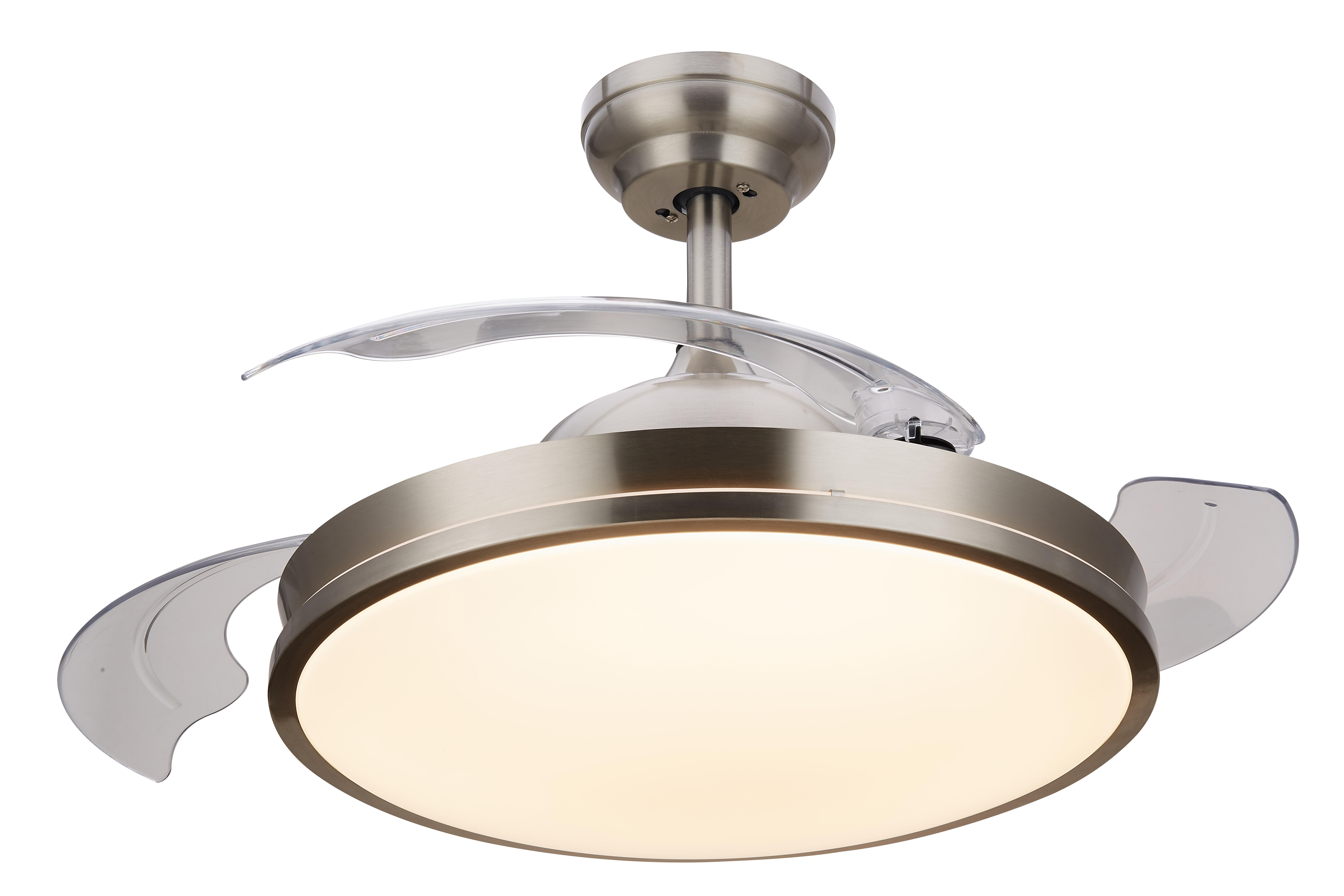Ventilatore Da Soffitto Princess Radiance II 90 Cm Bianco Con Luce - Per Interni, Tradizionale