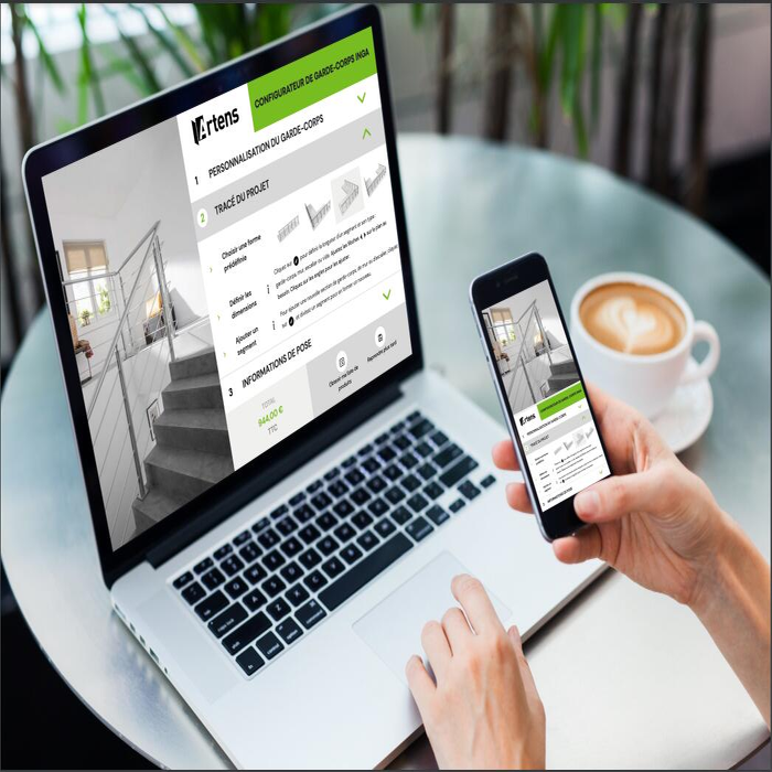 foto del configurador de barandillas