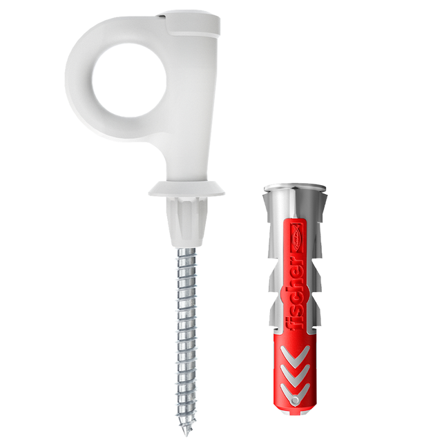 Set di tasselli  con vite FISCHER Easyhook Duopower  in nylon  4 pezzi