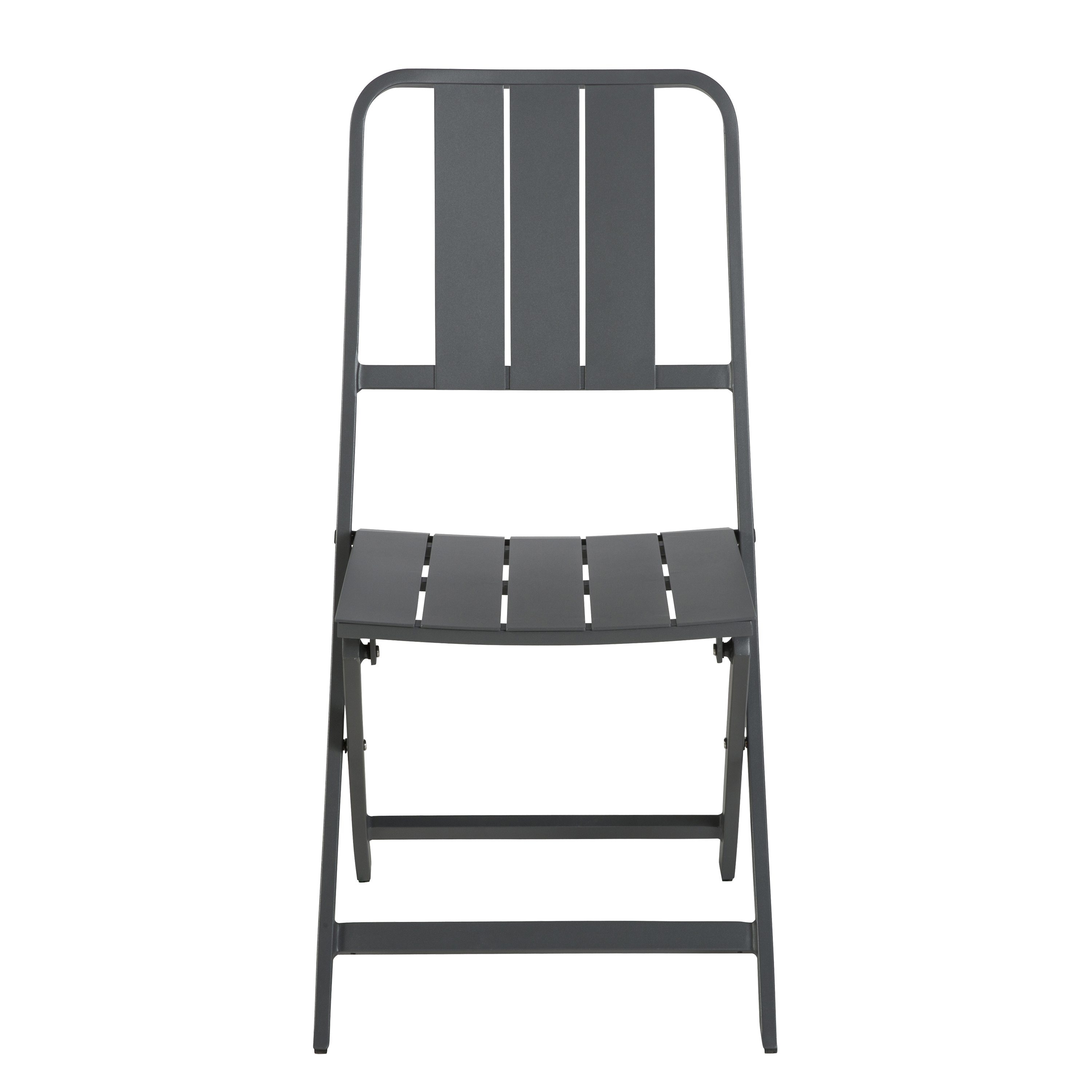 Sedia da giardino pieghevole in alluminio Idaho NATERIAL, seduta in alluminio antracite - 9