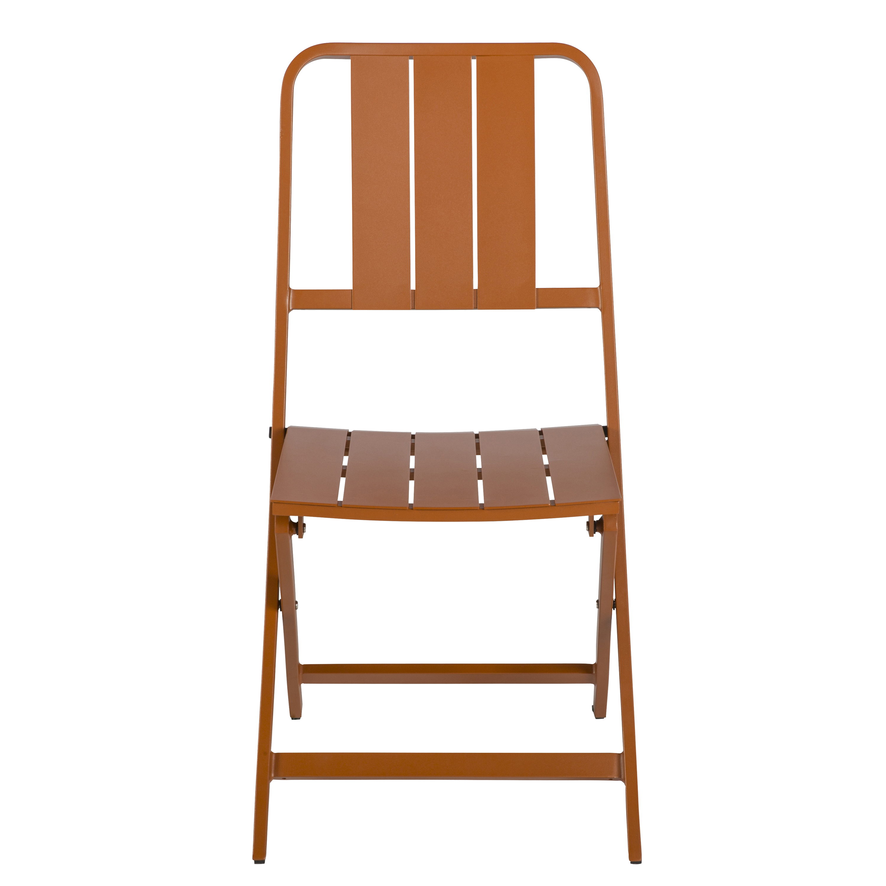 Sedia da giardino pieghevole in alluminio Idaho NATERIAL, seduta in alluminio arancione - 9