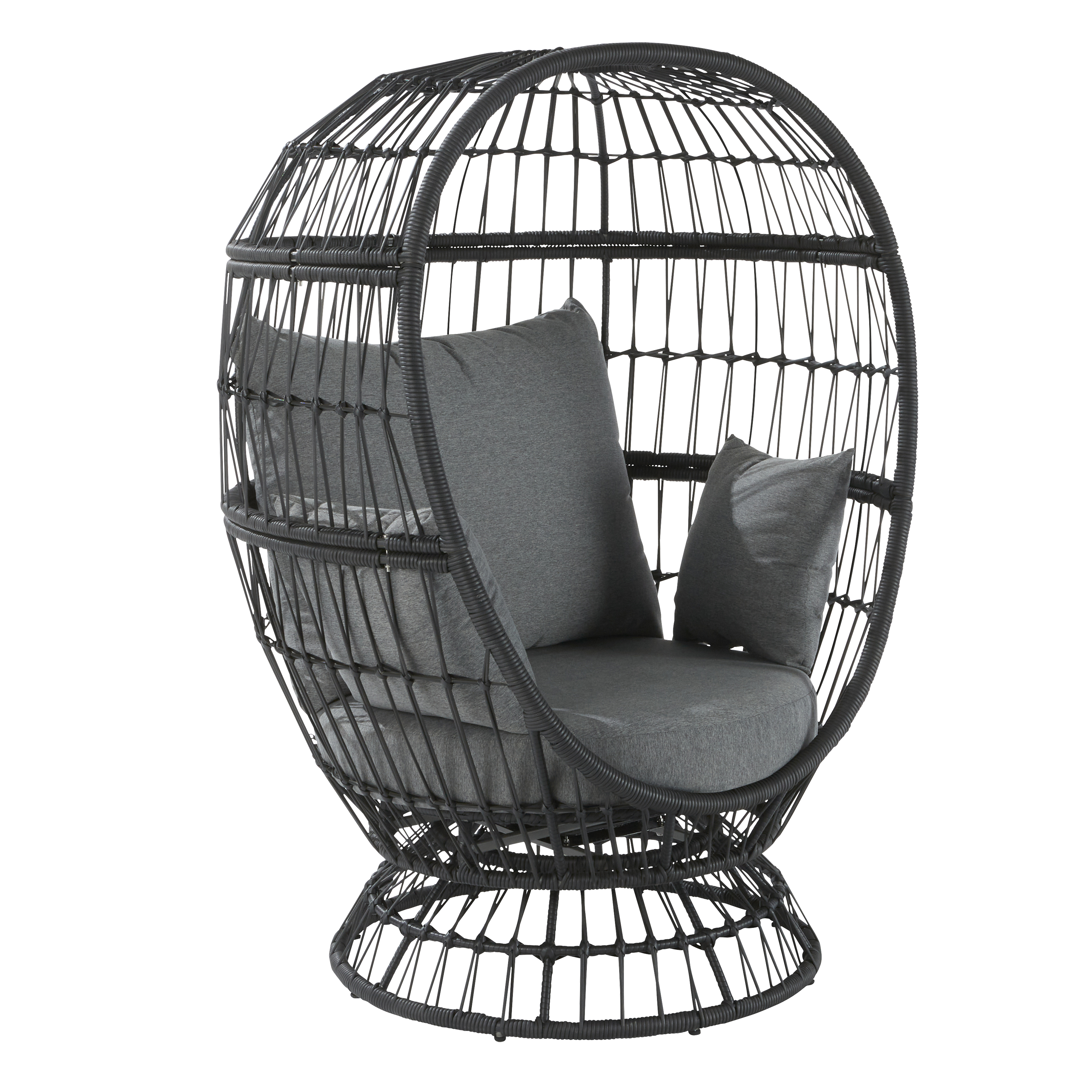 Fotel ogrodowy Juno obrotowy antracytowy Naterial