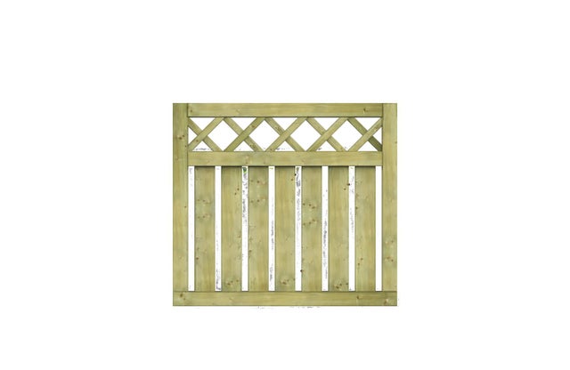 Cancelletto Stisa senza arco in legno verde H 100 x L 90 cm