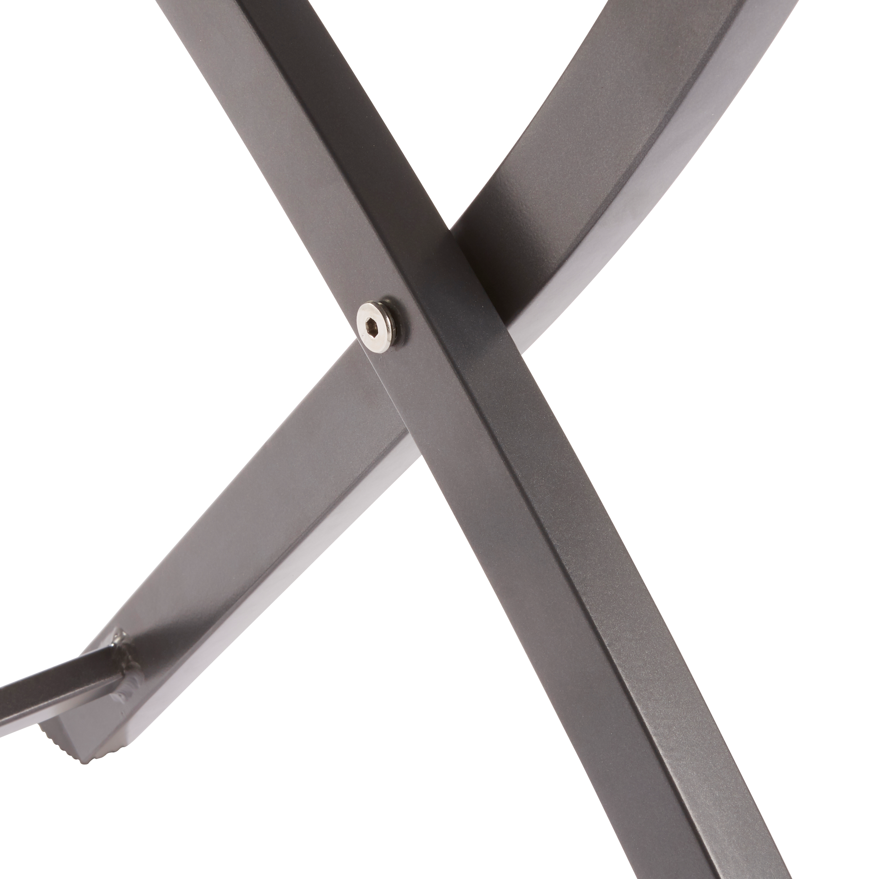 Lot de 2 chaises de jardin NATERIAL Xara en aluminium gris - 8