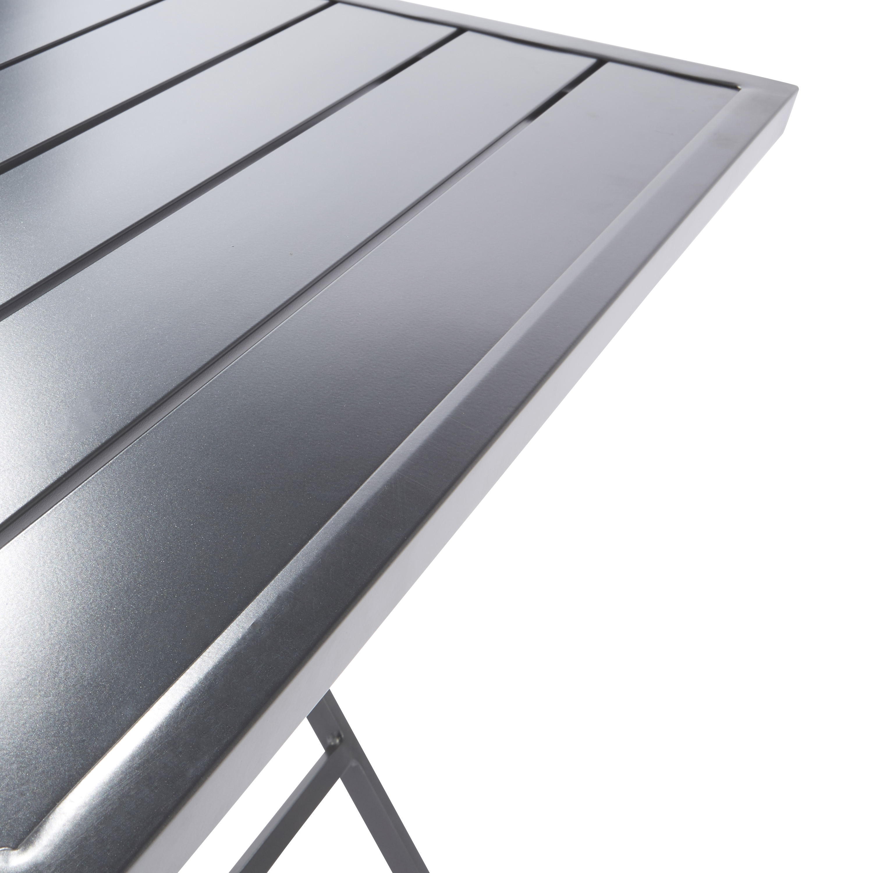 Mesa de alumínio NATERIAL XARA II ORIGAMI 71X71CM ANTRACITE - 22