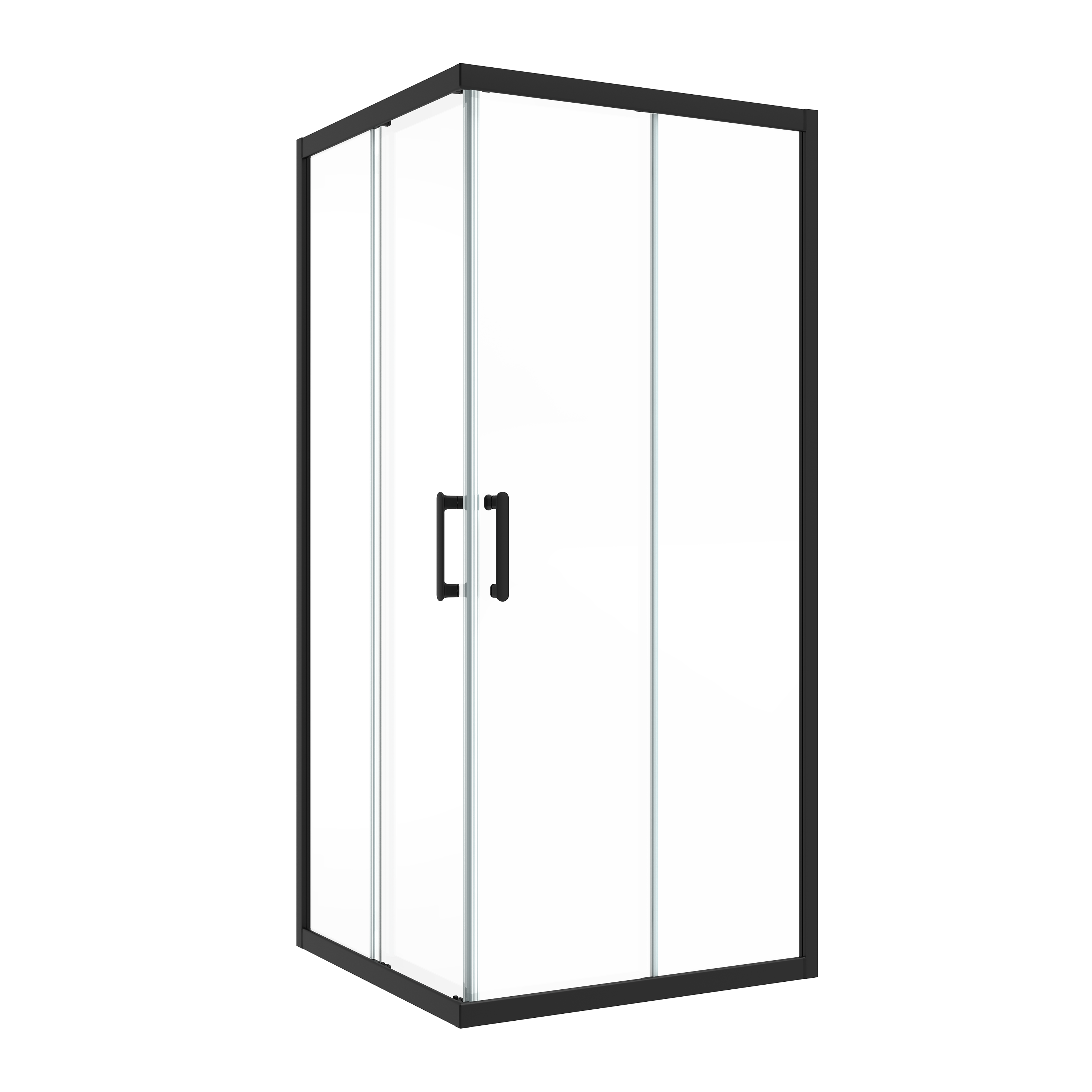 Kabina prysznicowa kwadratowa Easy 90 x 90 x 190 cm czarna Sensea