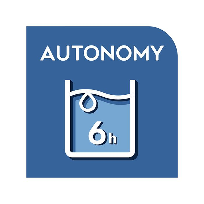 Le réservoir du purificateur permet 6 HEURES D'AUTONOMIE - 3