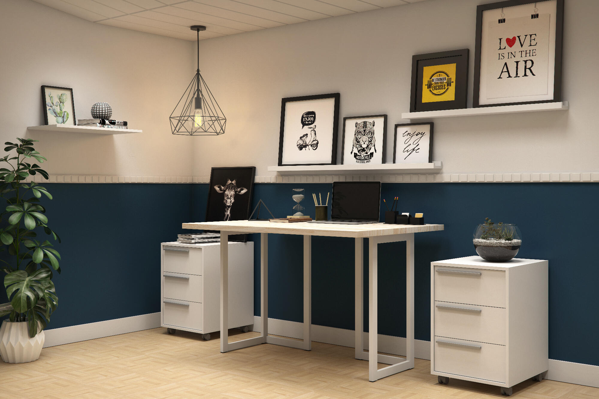 Dalle PVC adhésive 1px effet bois naturel - 2