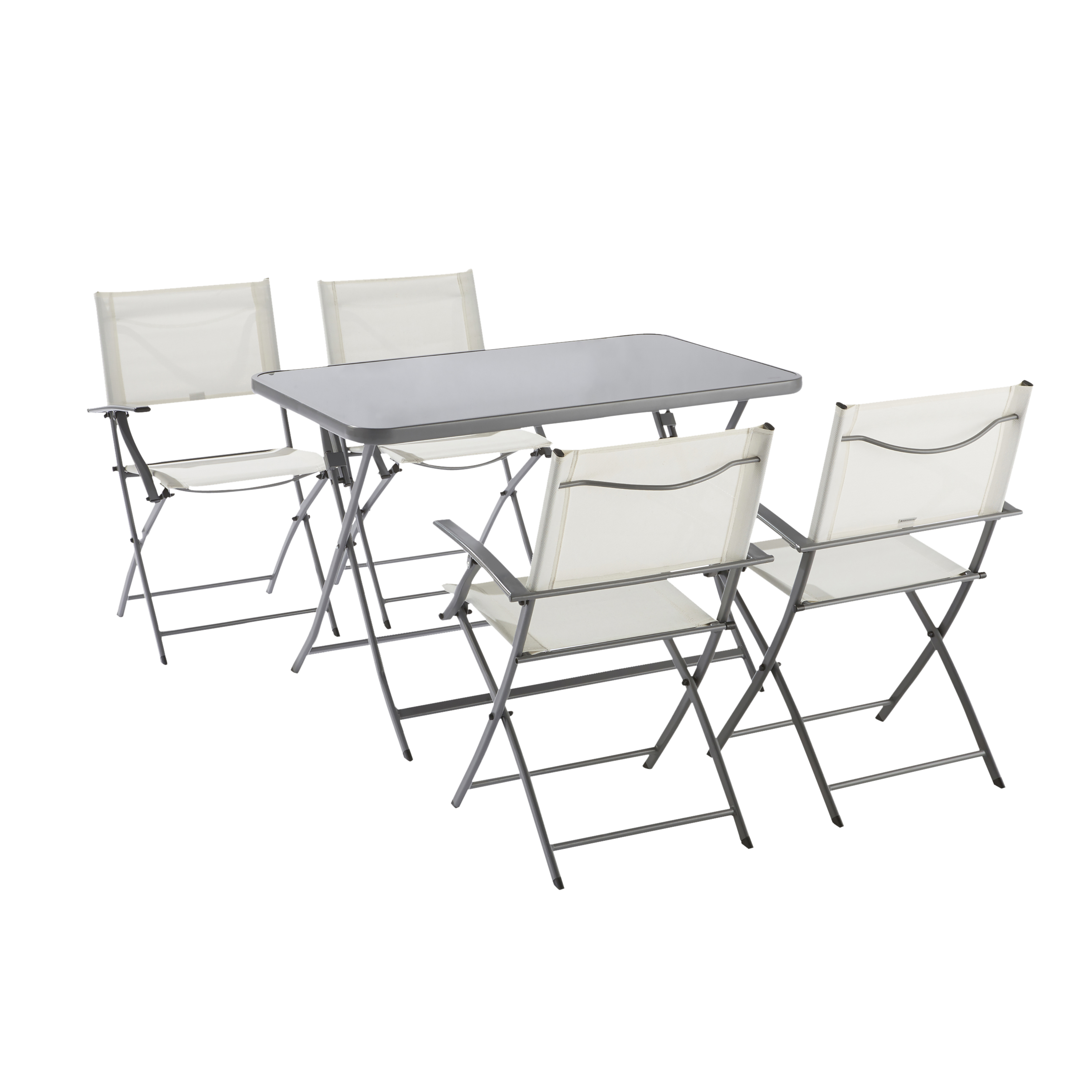 Cadeira de metal NATERIAL EMYS COM BRAÇOS BRANCO - 25