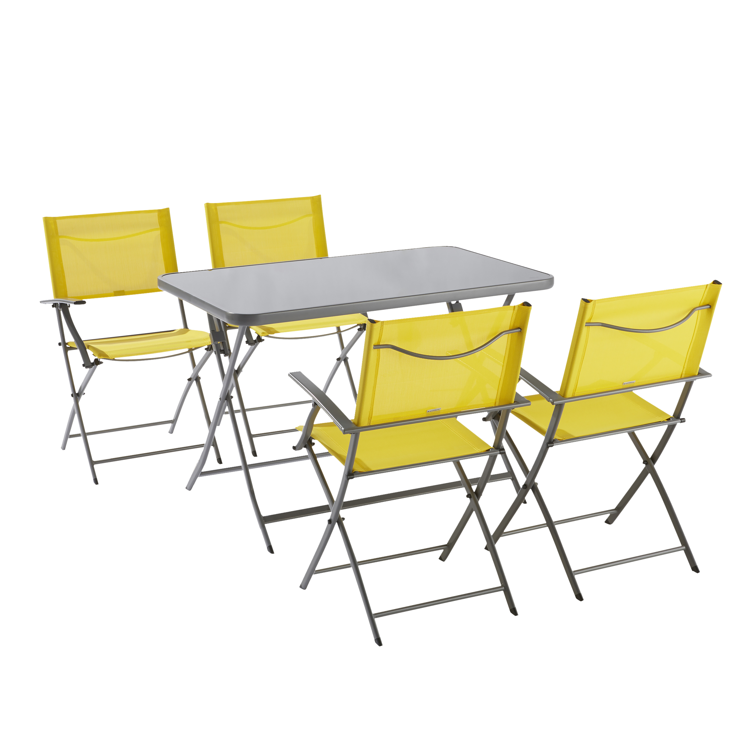 Fauteuil de jardin NATERIAL Emys en acier jaune / doré - 7