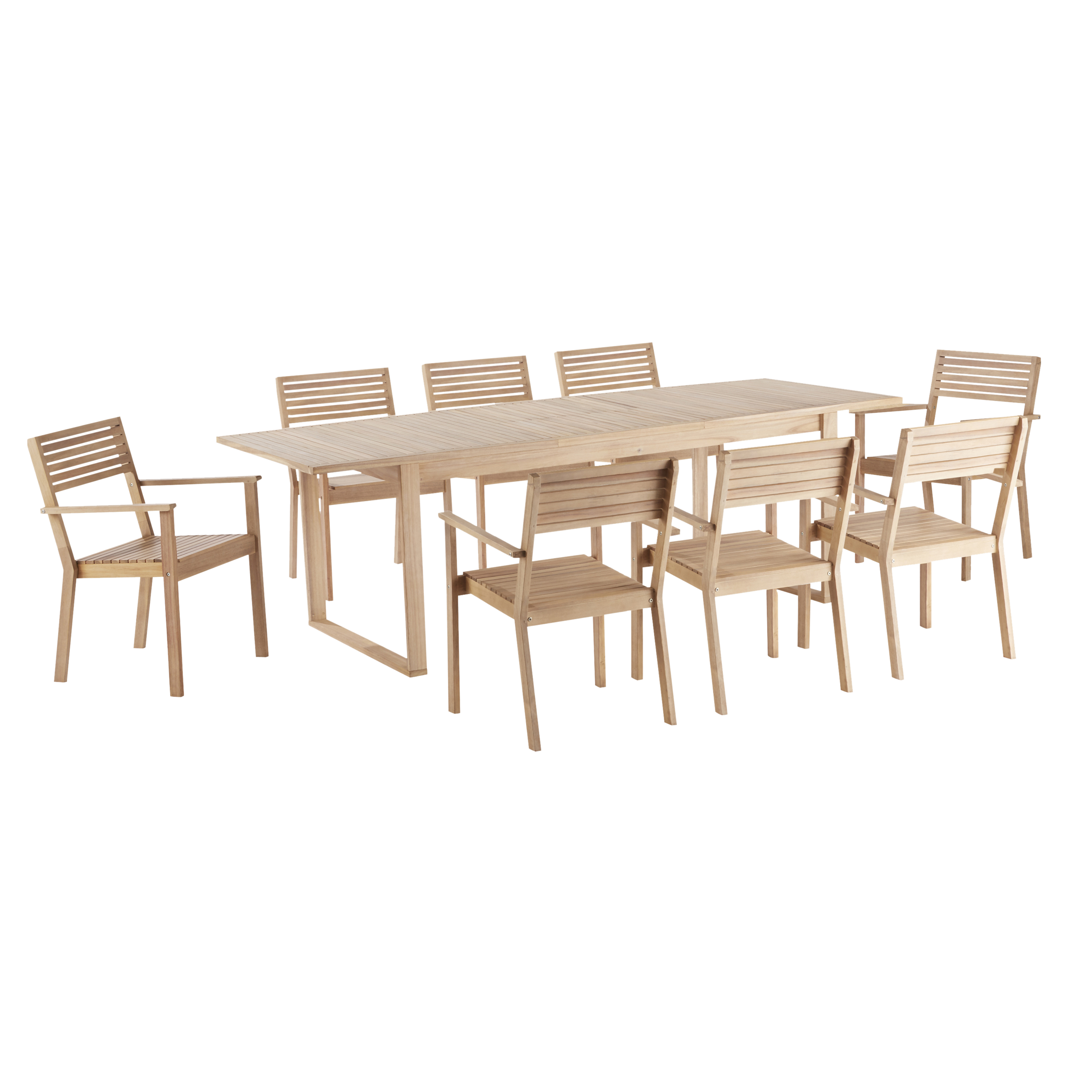 Mesa de madeira NATERIAL SOLARIS BUTTERFLY 180/240X90CM - 43