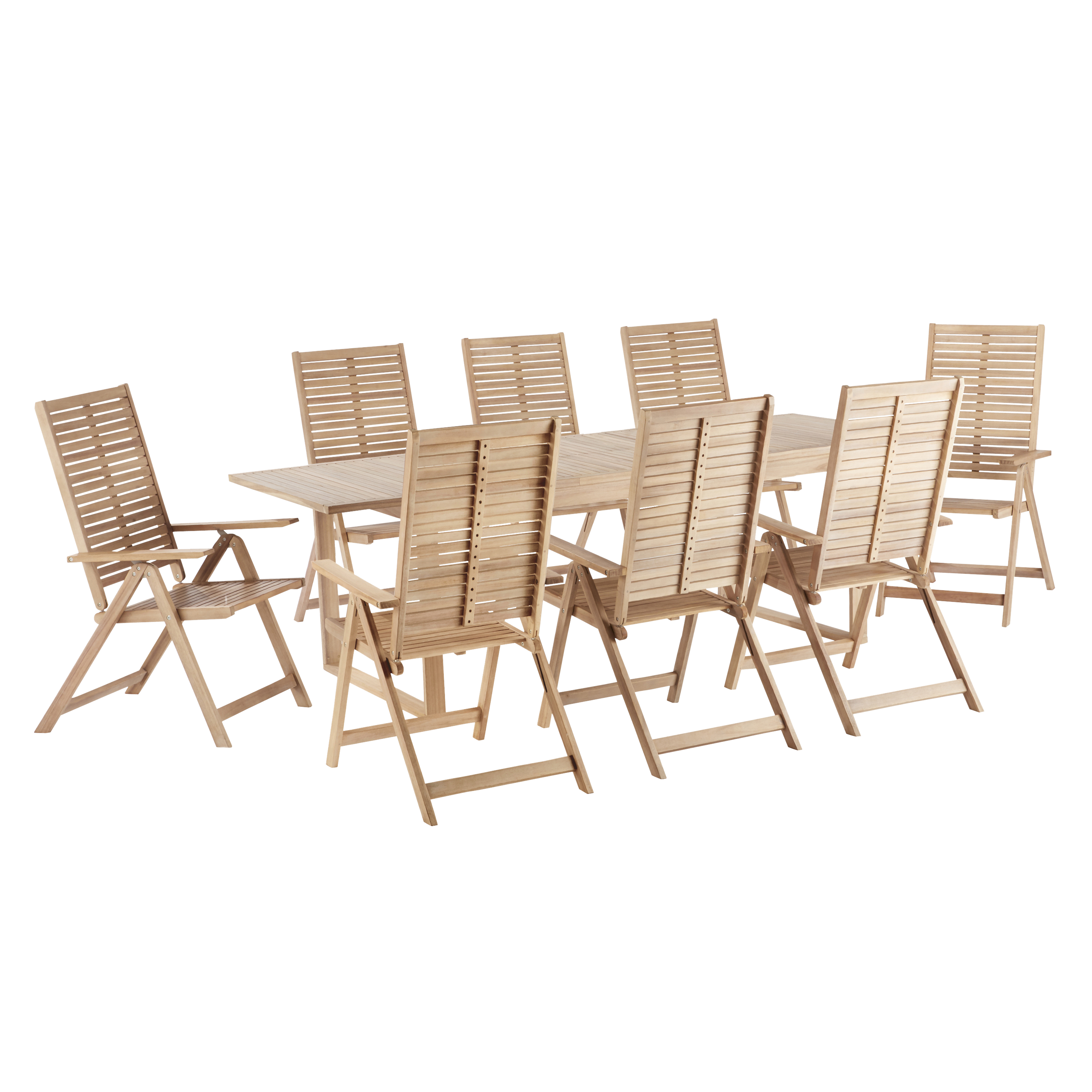 Mesa de madeira NATERIAL SOLARIS BUTTERFLY 180/240X90CM - 14