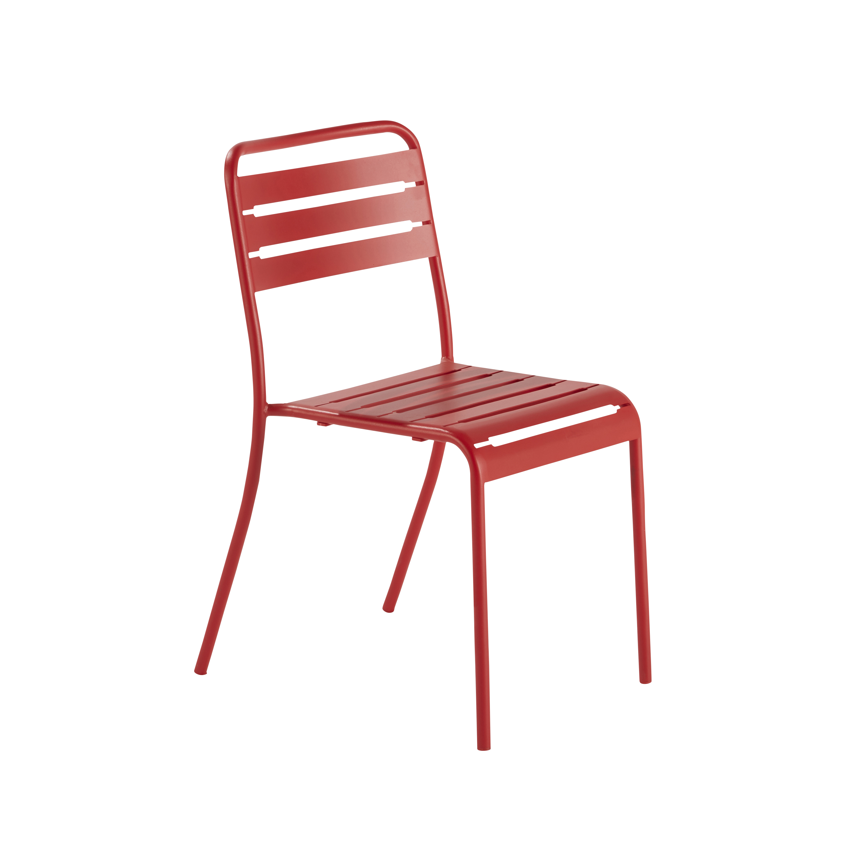 Cadeira refeição aço vermelho Cafe - 24