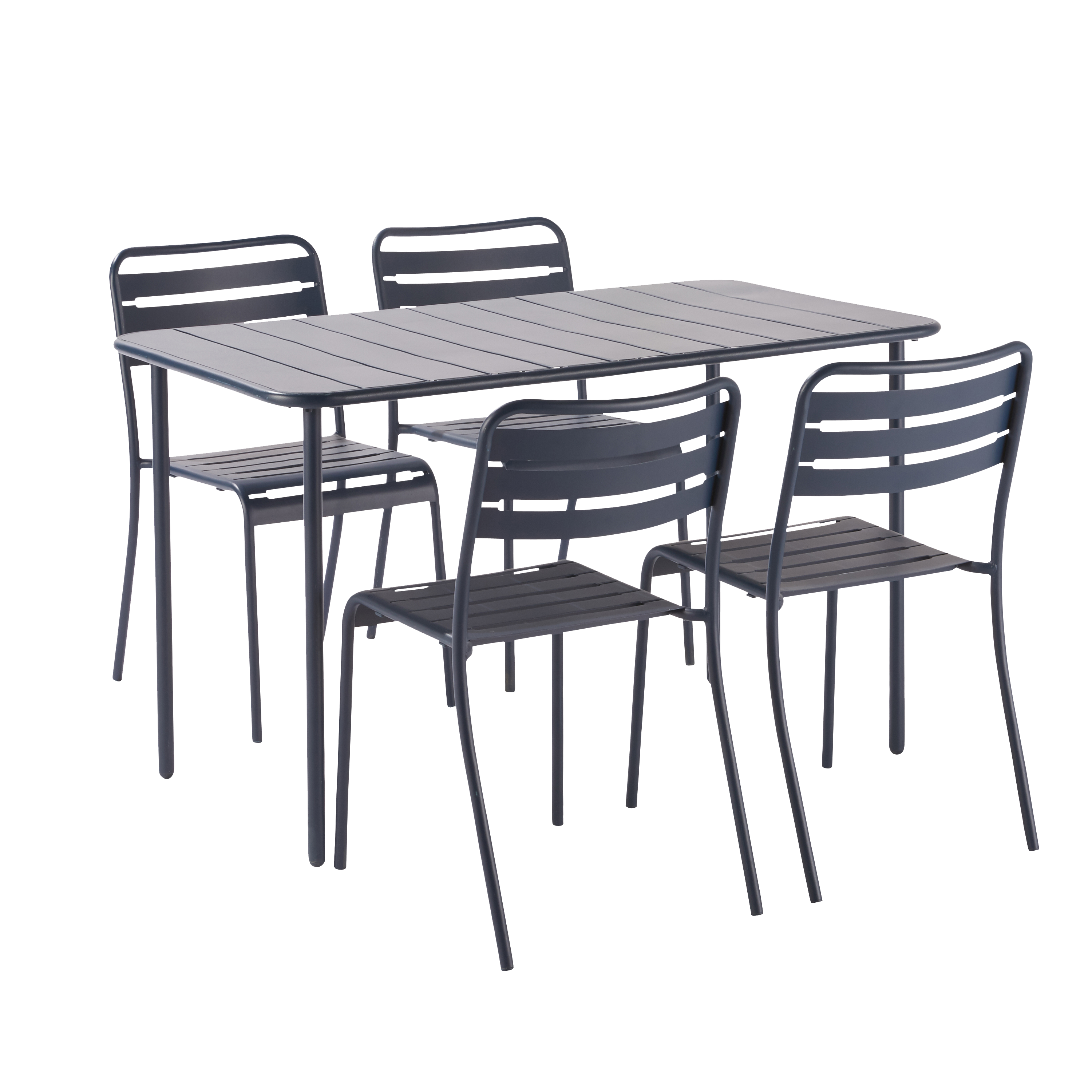 Mesa de metal CAFE 120X70CM AZUL - 8