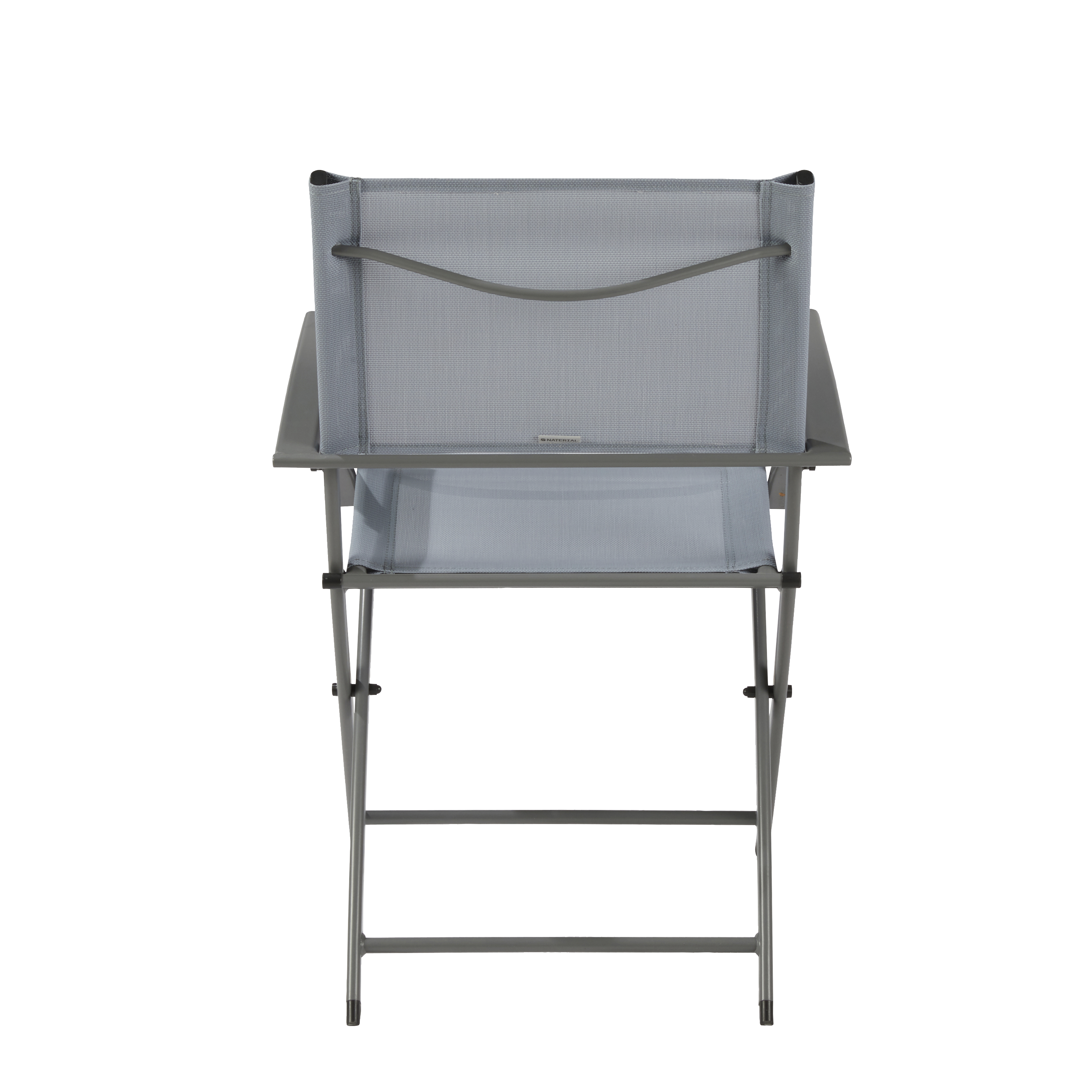 Sedia da giardino con braccioli pieghevole Emys NATERIAL, struttura e seduta in acciaio blu - 6