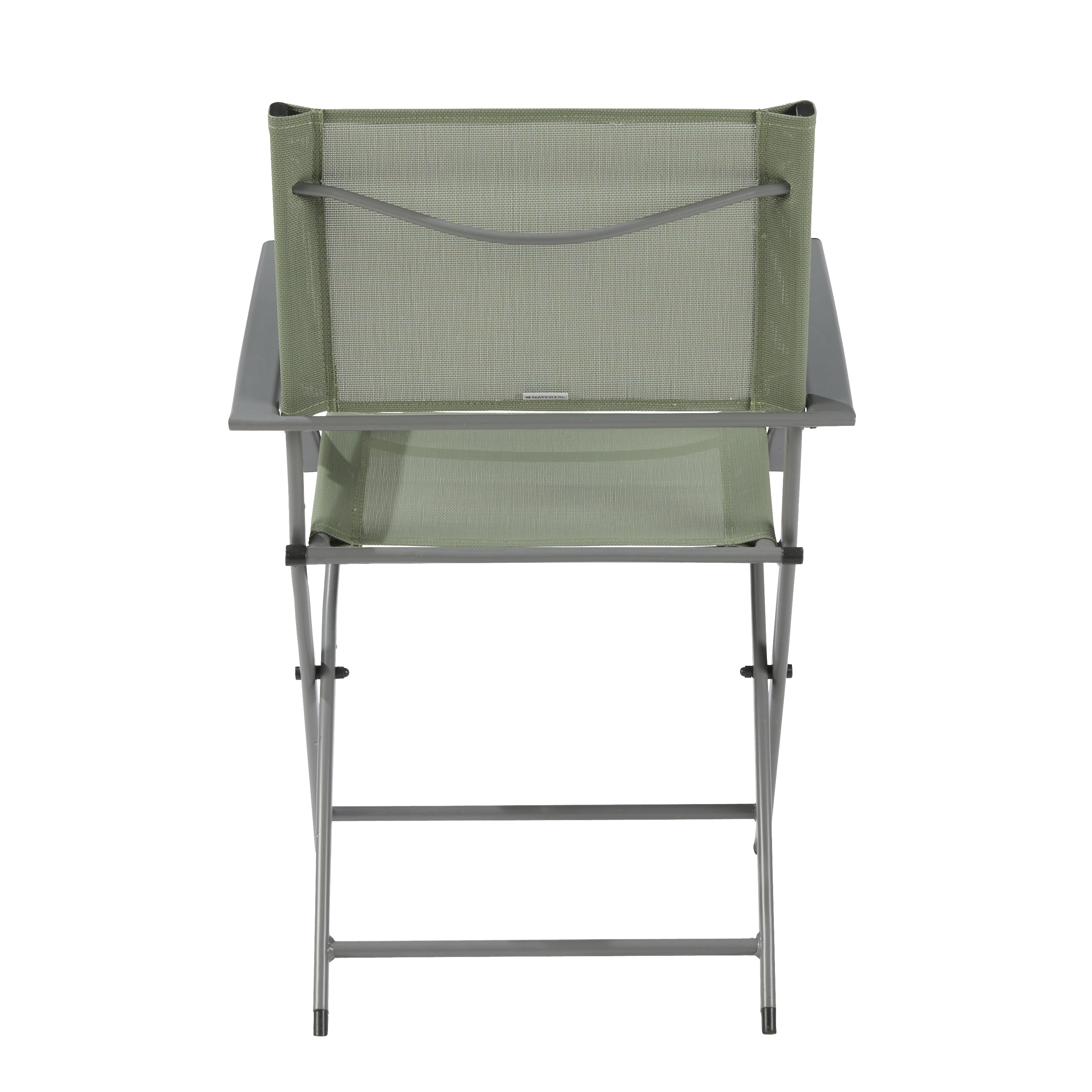 Sedia da giardino pieghevole Emys NATERIAL, struttura e seduta in textilene tortora - 7