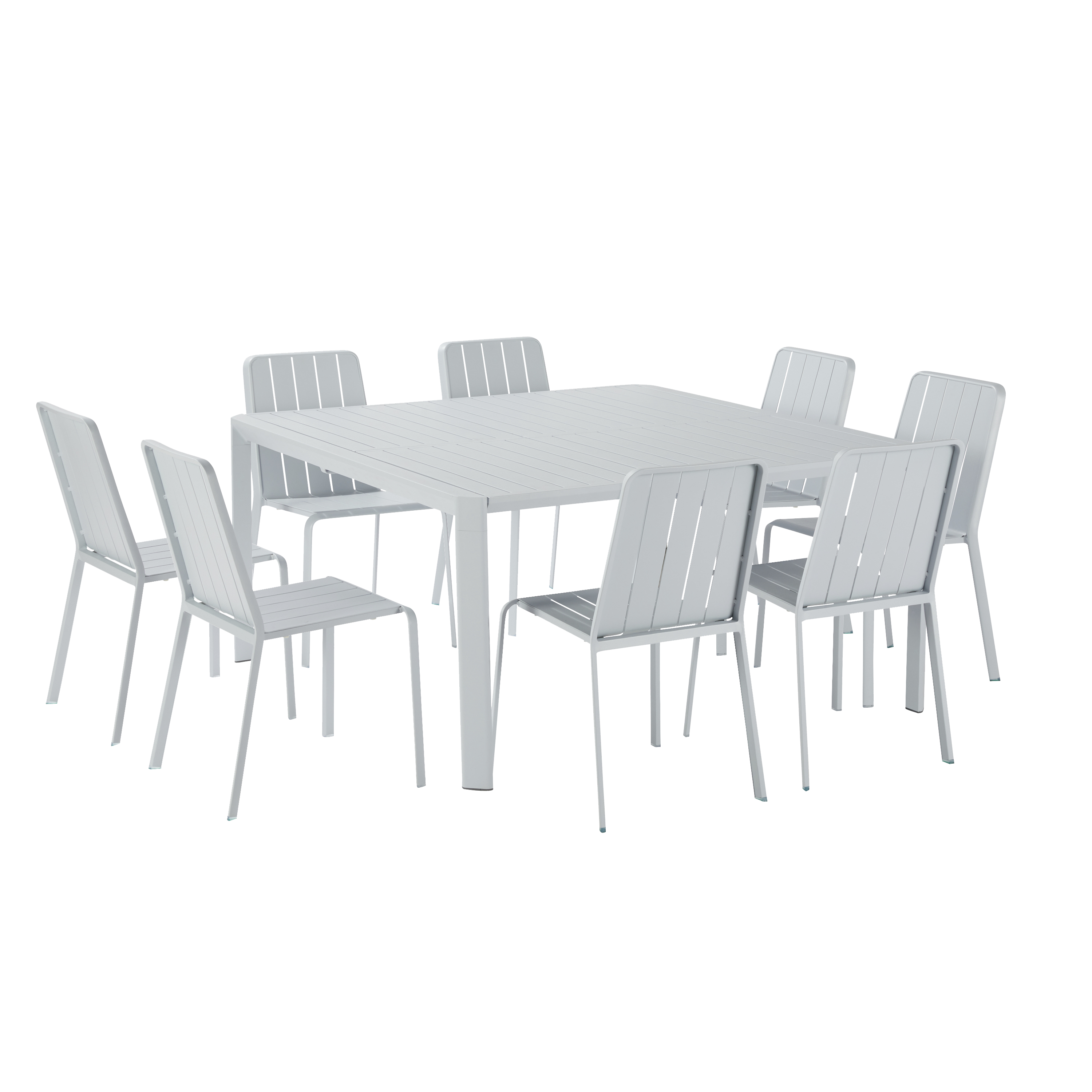 Mesa de alumínio NATERIAL IDAHO 97/149X149CM GRANITO - 11