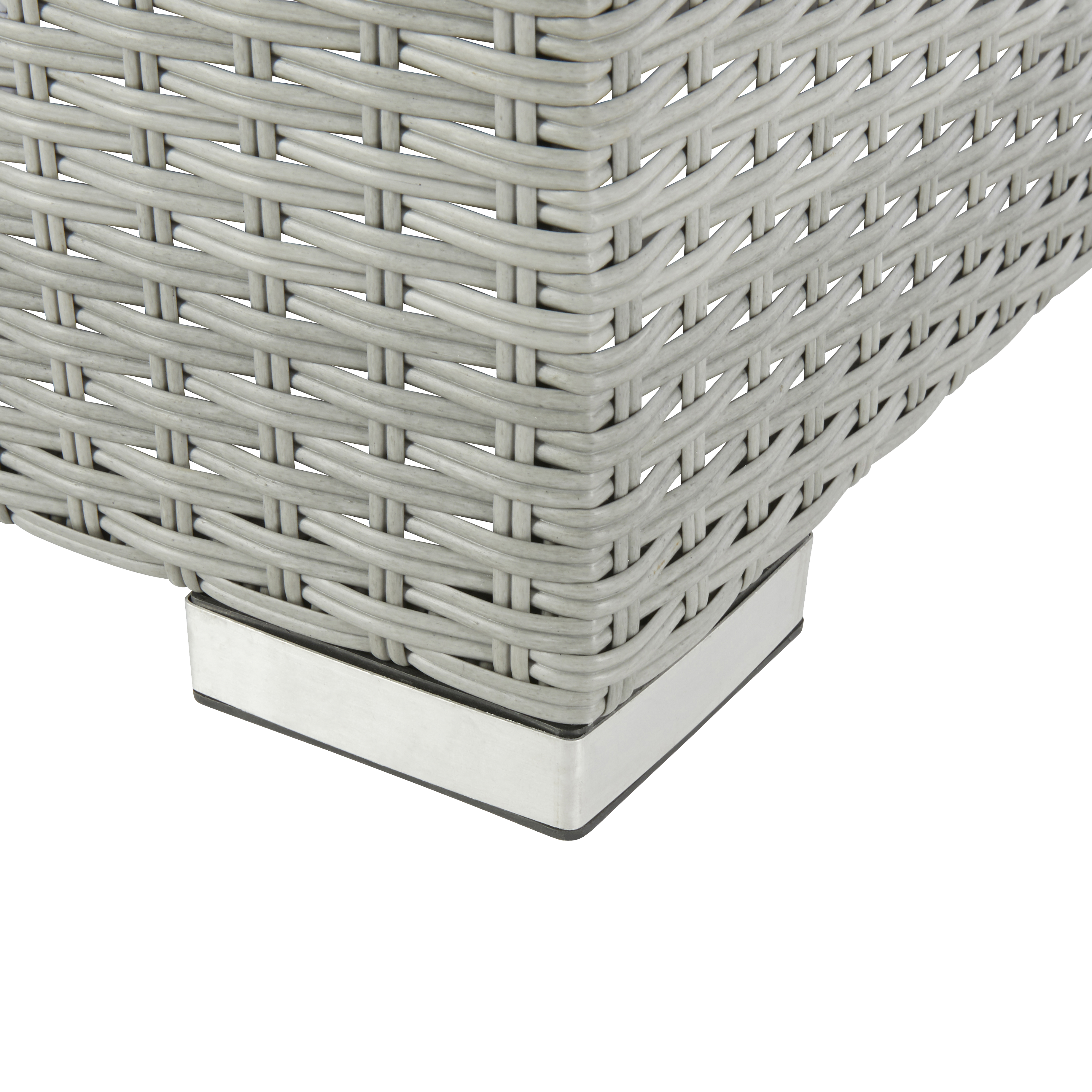 Cadeirão jardim rattan cinza Davos Naterial - 11