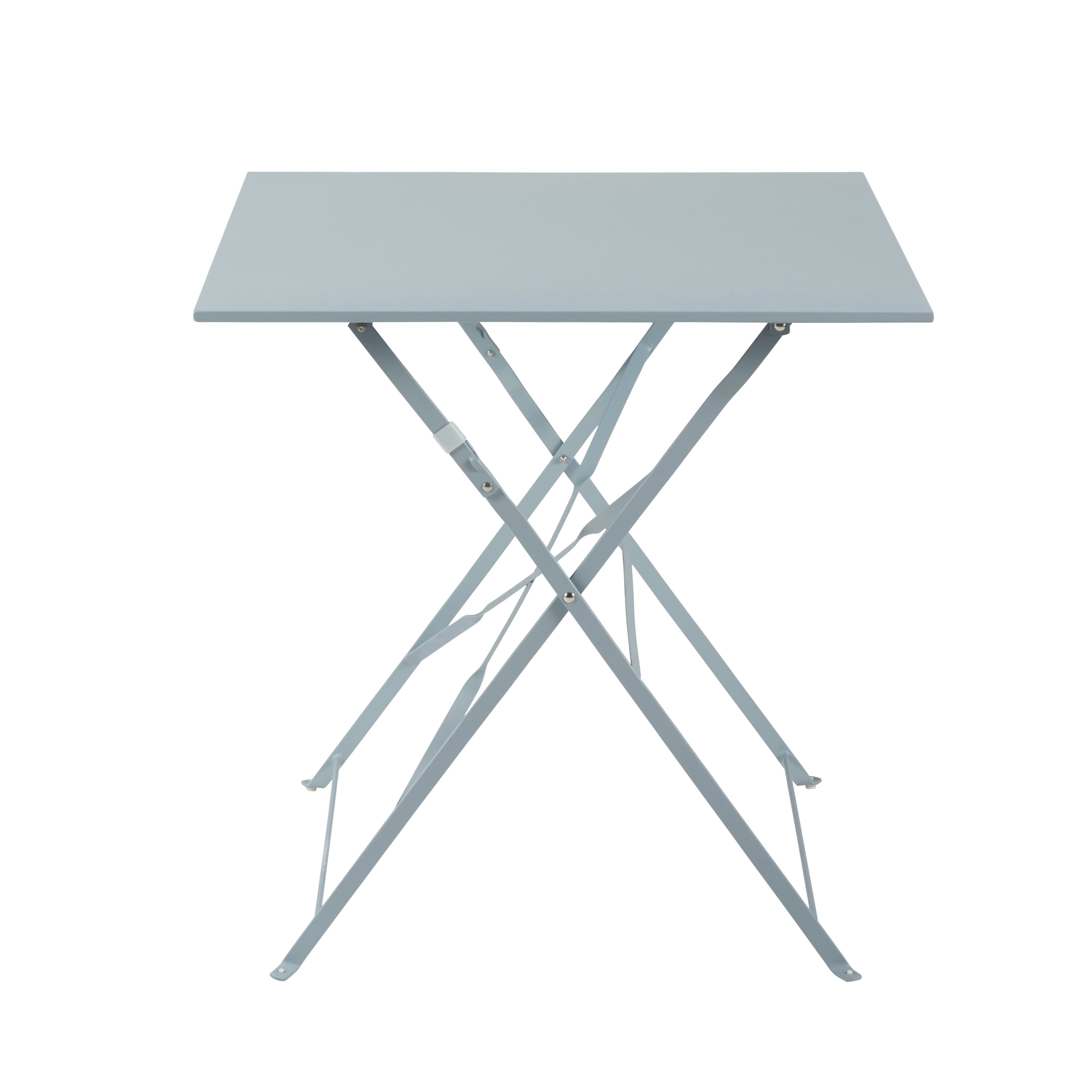 Table de jardin pliante NATERIAL Flora carré bleu 2 personnes - 5
